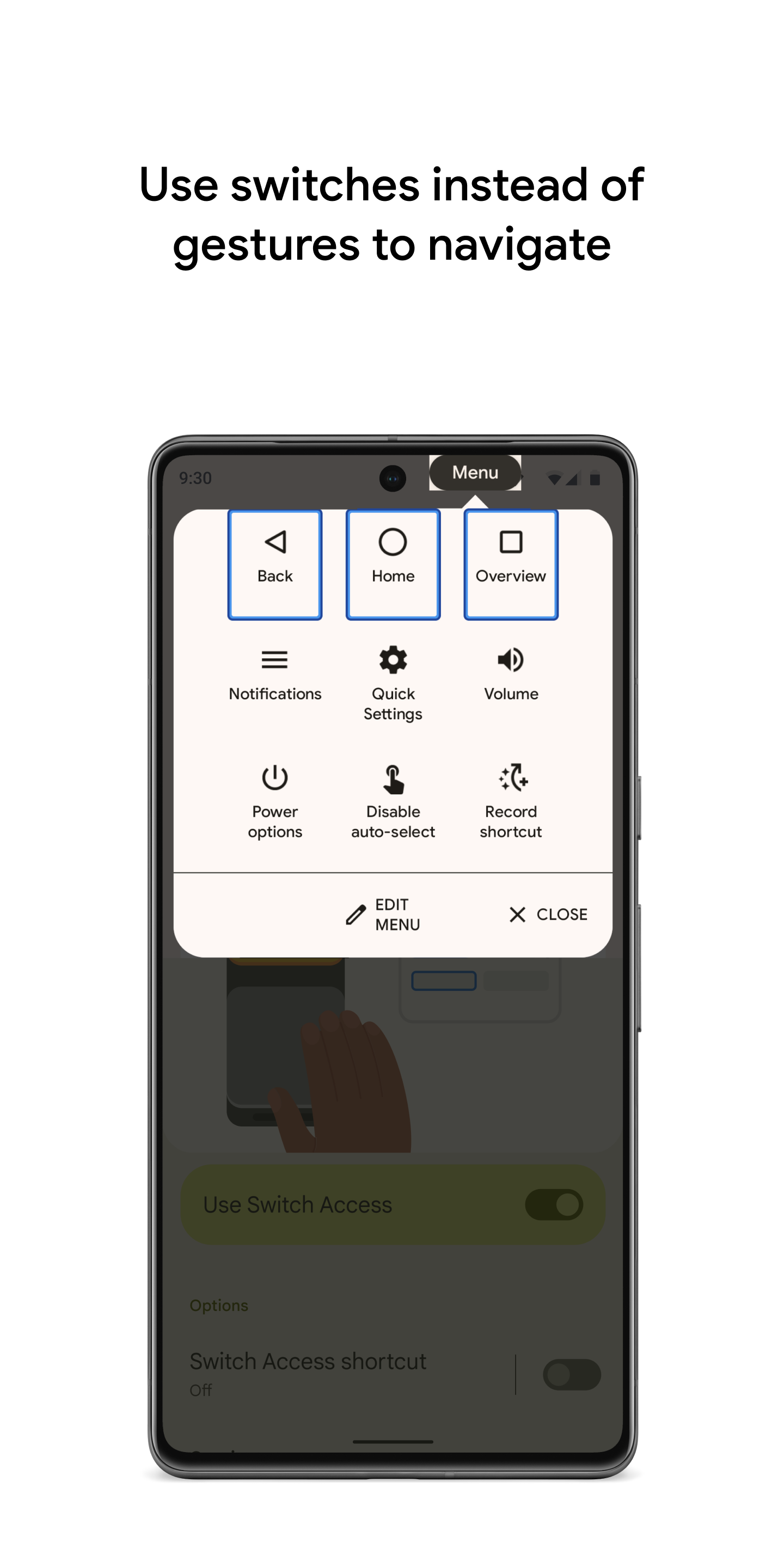 اسکرین شات 5 برنامه Switch Access