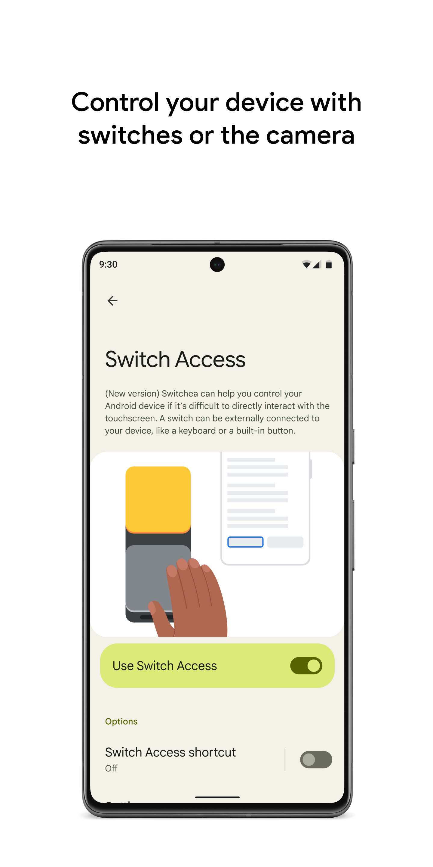 اسکرین شات 1 برنامه Switch Access