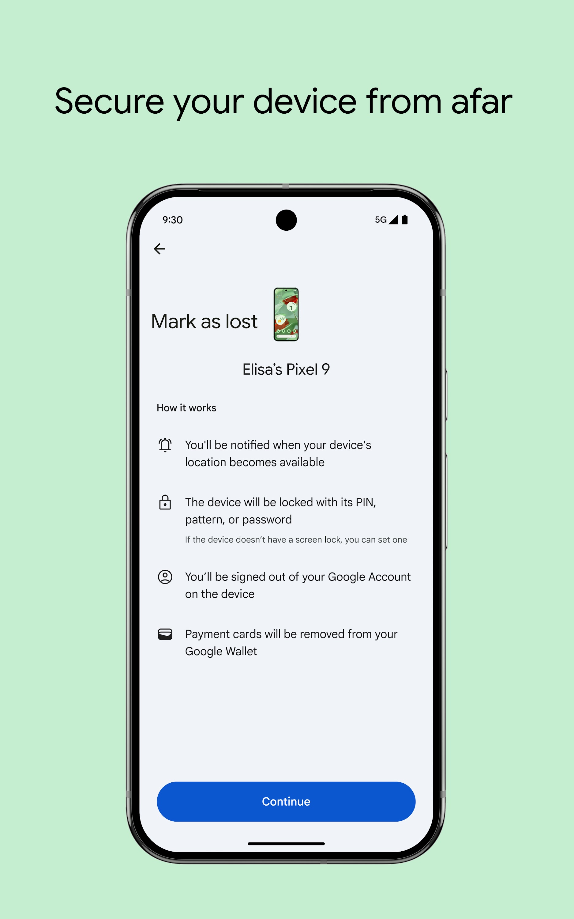 اسکرین شات 3 برنامه یافتن گوشی دزدیده شده (google find my device)