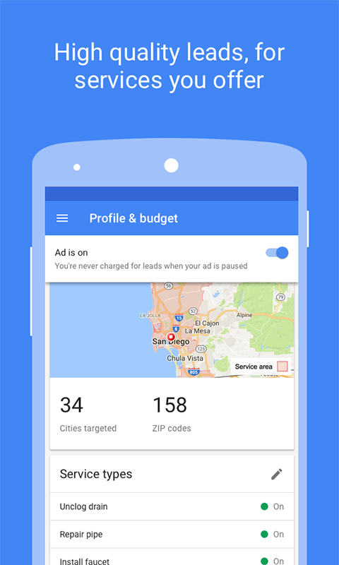 اسکرین شات 3 برنامه Google Local Services Ads