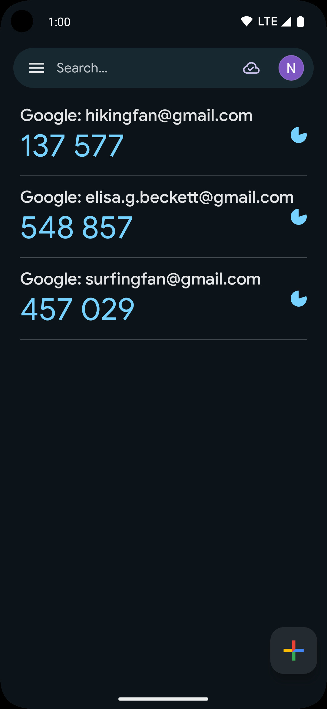 اسکرین شات 6 برنامه Google Authenticator