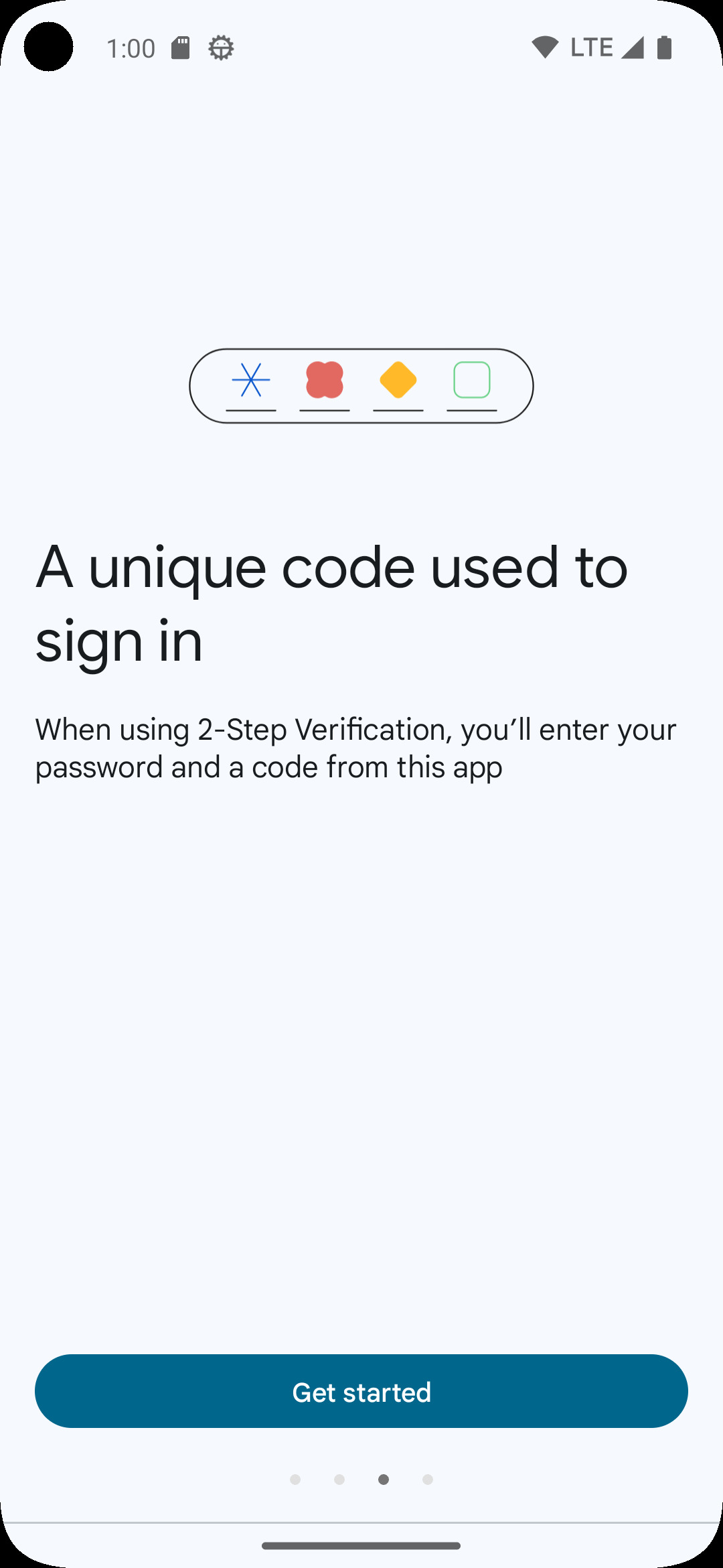 اسکرین شات 3 برنامه Google Authenticator