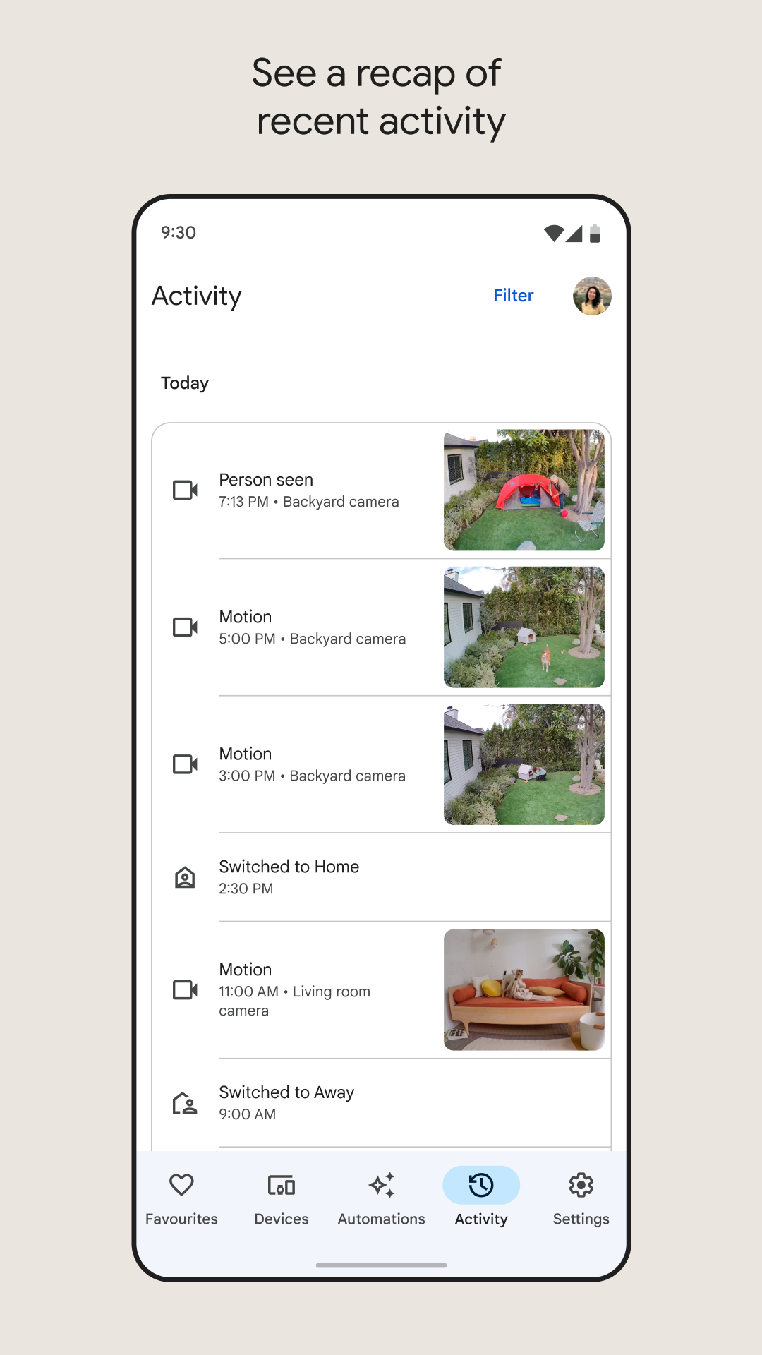 اسکرین شات 5 برنامه Google Home
