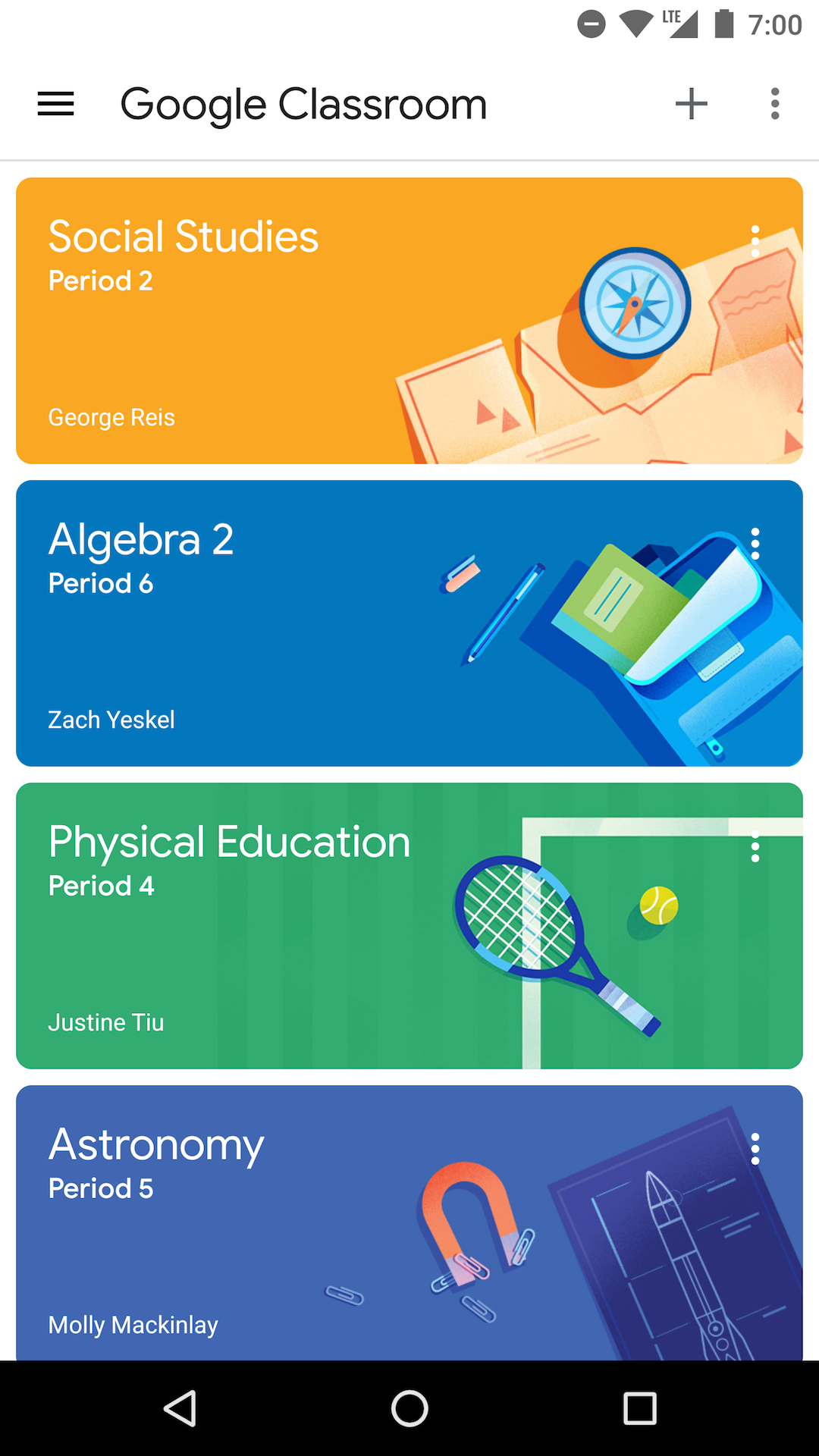اسکرین شات 1 برنامه Google Classroom