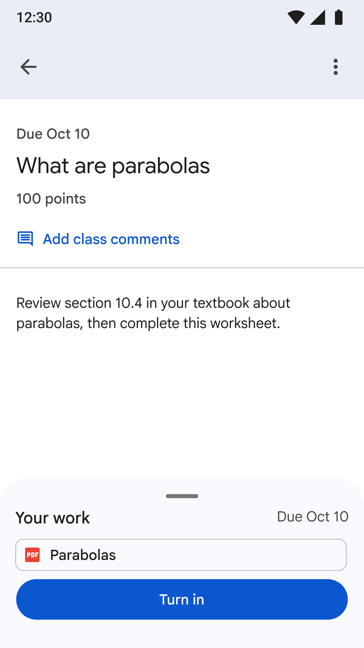 اسکرین شات 7 برنامه Google Classroom