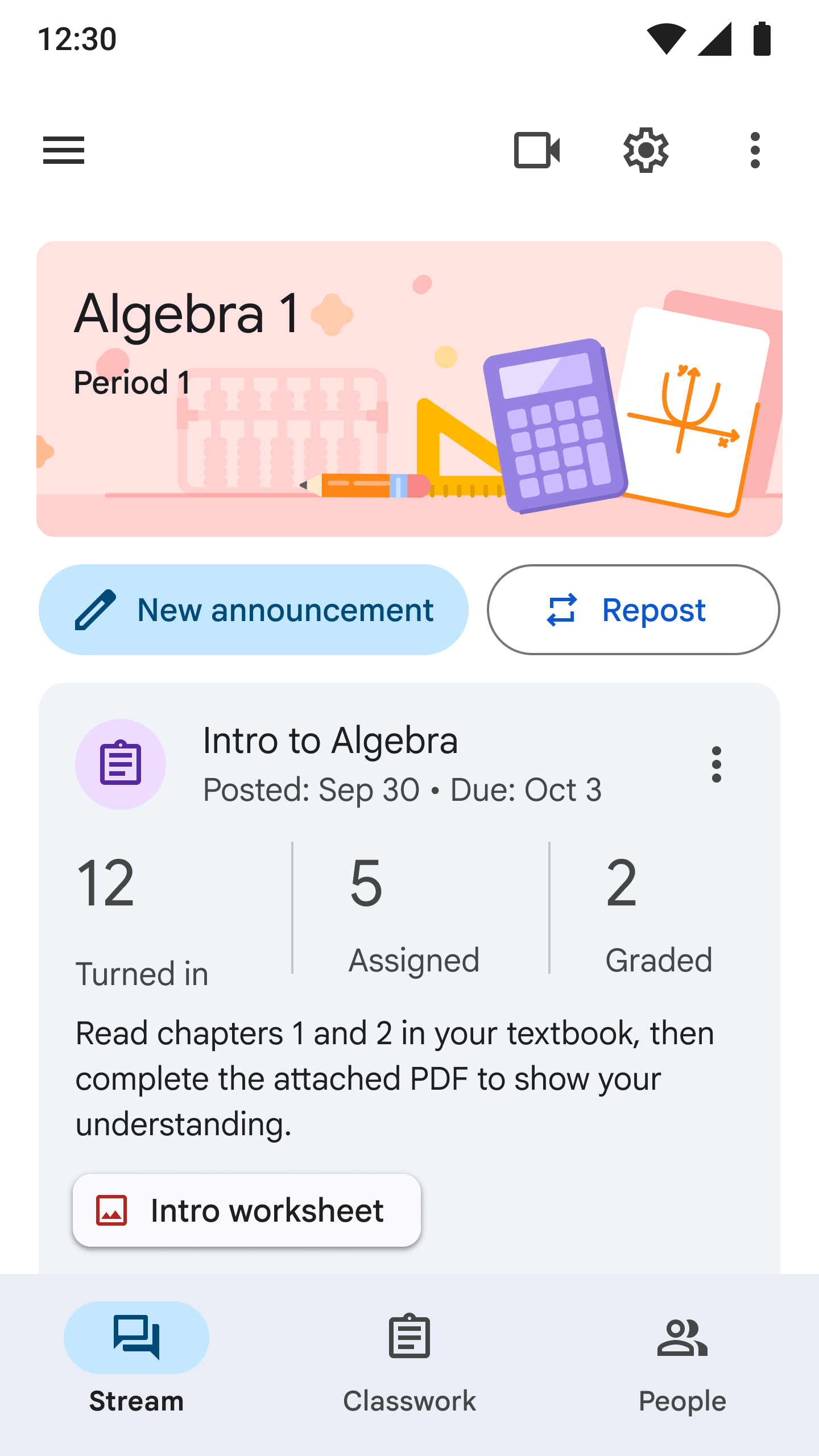 اسکرین شات 2 برنامه Google Classroom