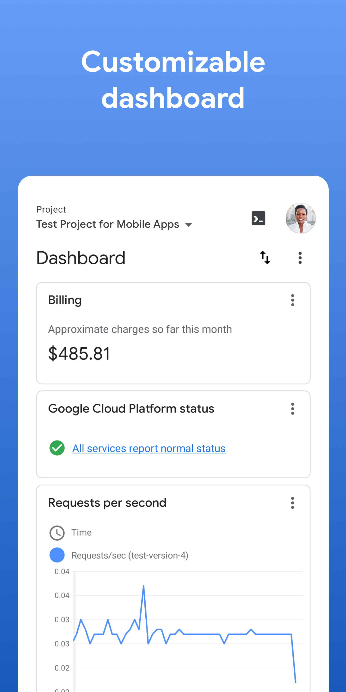 اسکرین شات 1 برنامه Google Cloud