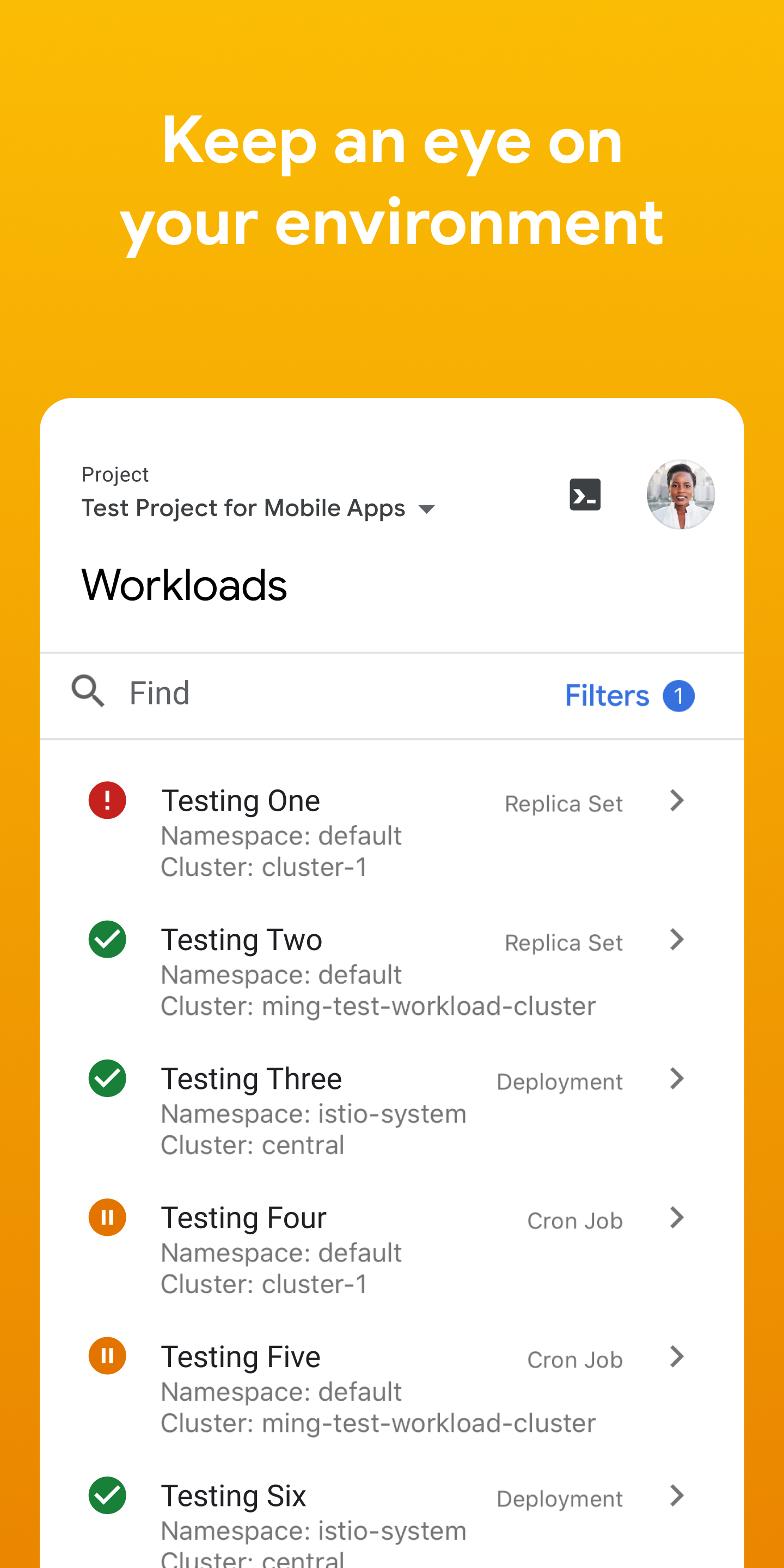 اسکرین شات 3 برنامه Google Cloud