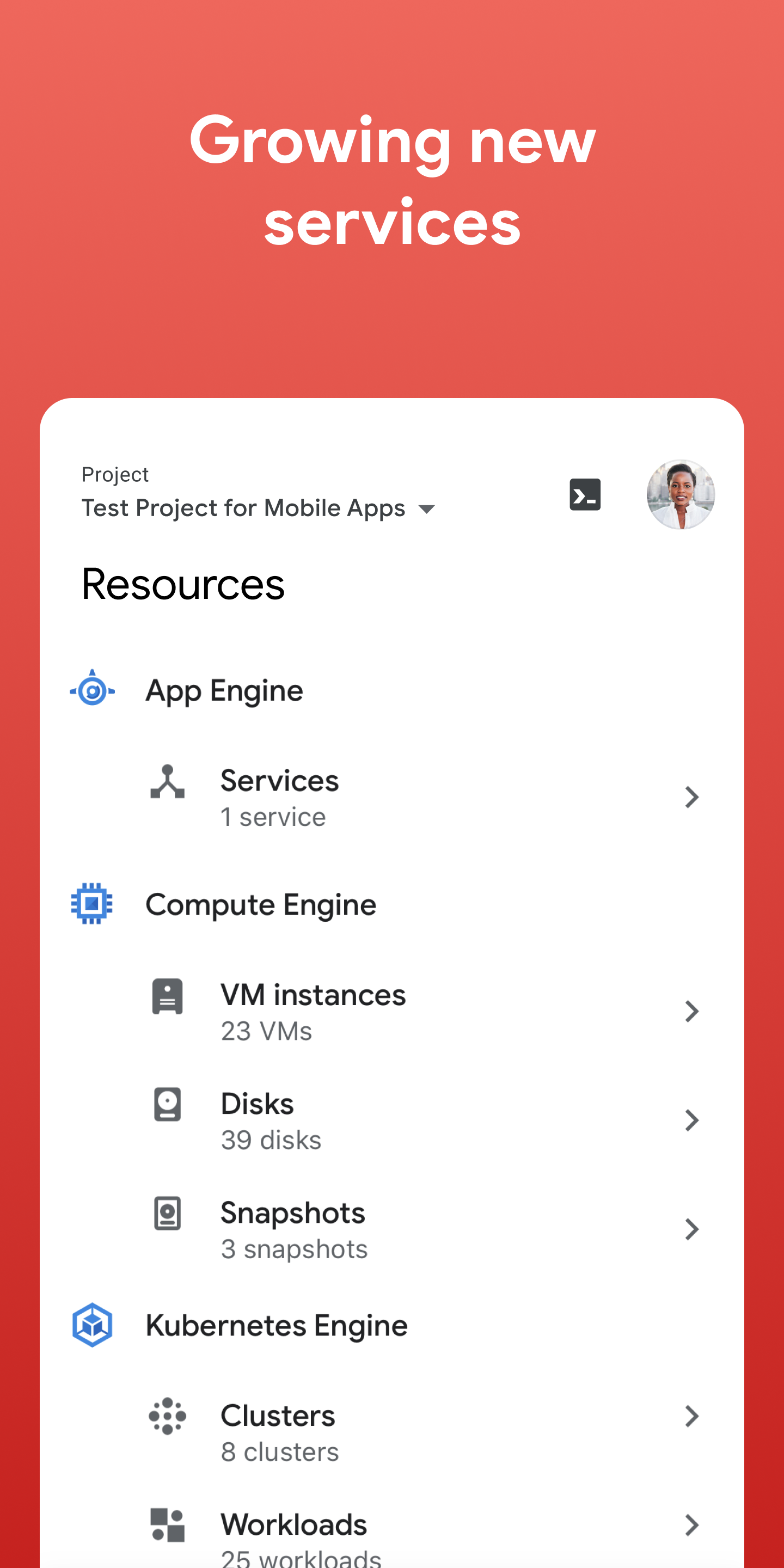 اسکرین شات 2 برنامه Google Cloud