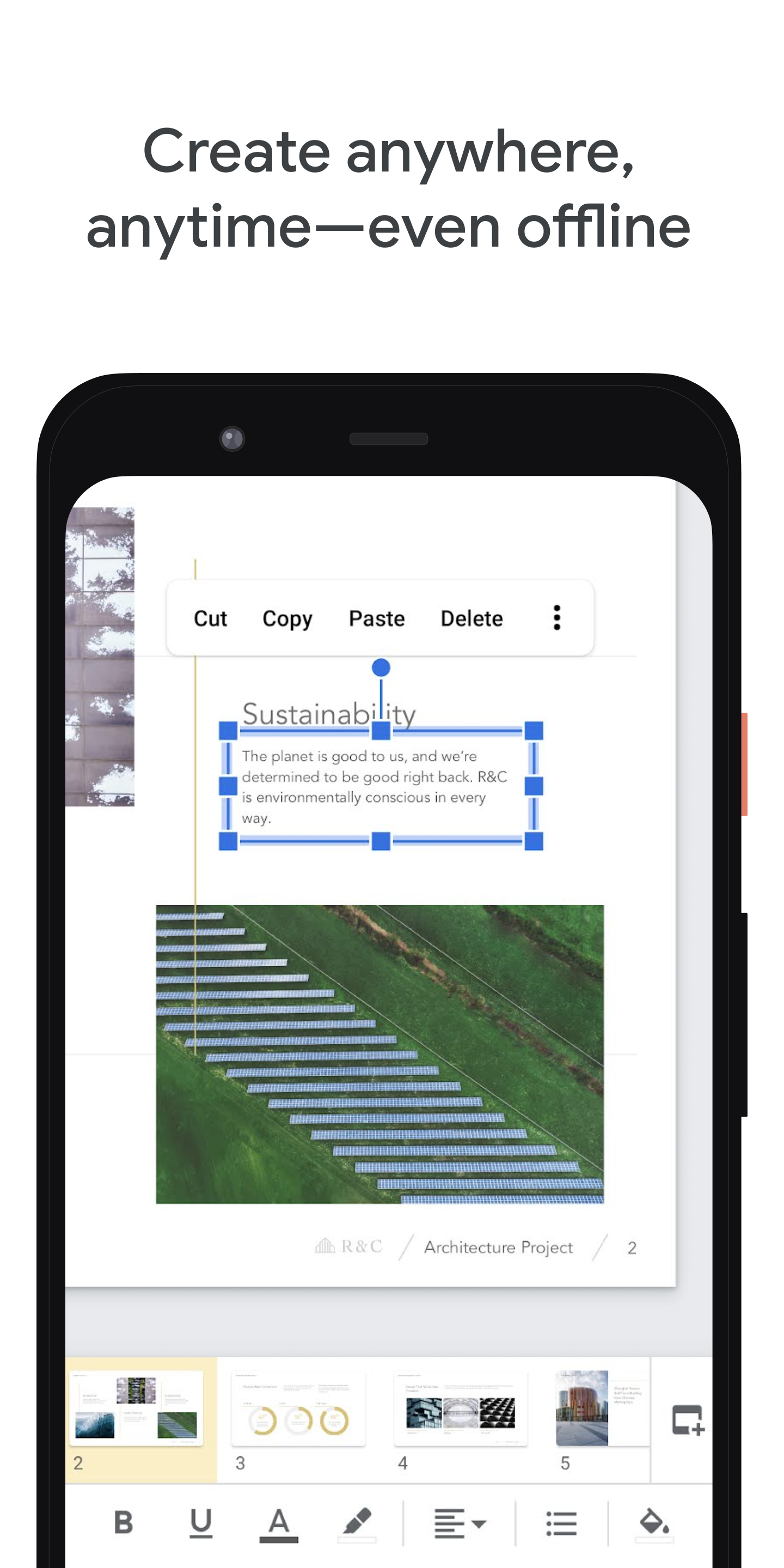 اسکرین شات 5 برنامه Google Slides