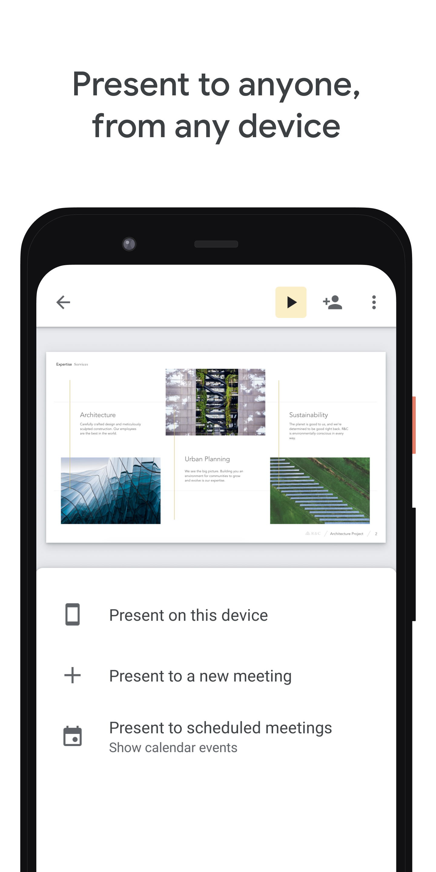 اسکرین شات 3 برنامه Google Slides