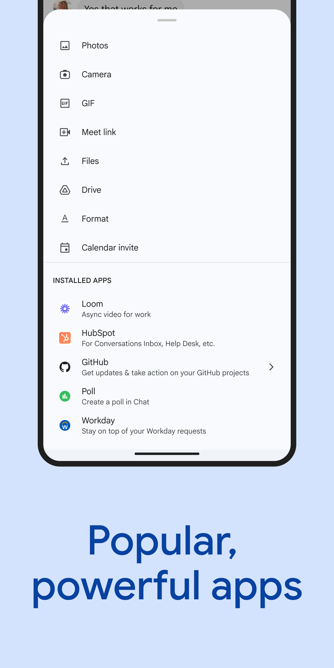 اسکرین شات 6 برنامه Google Chat