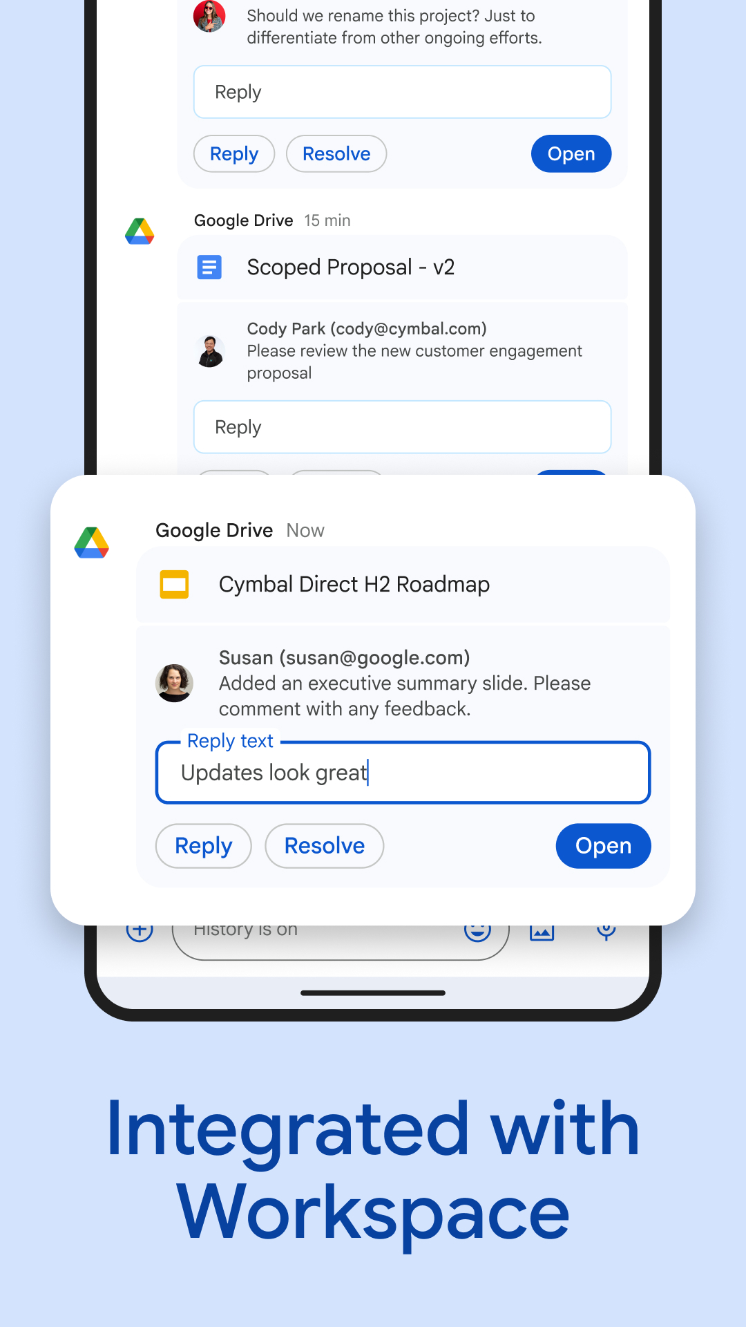 اسکرین شات 5 برنامه Google Chat