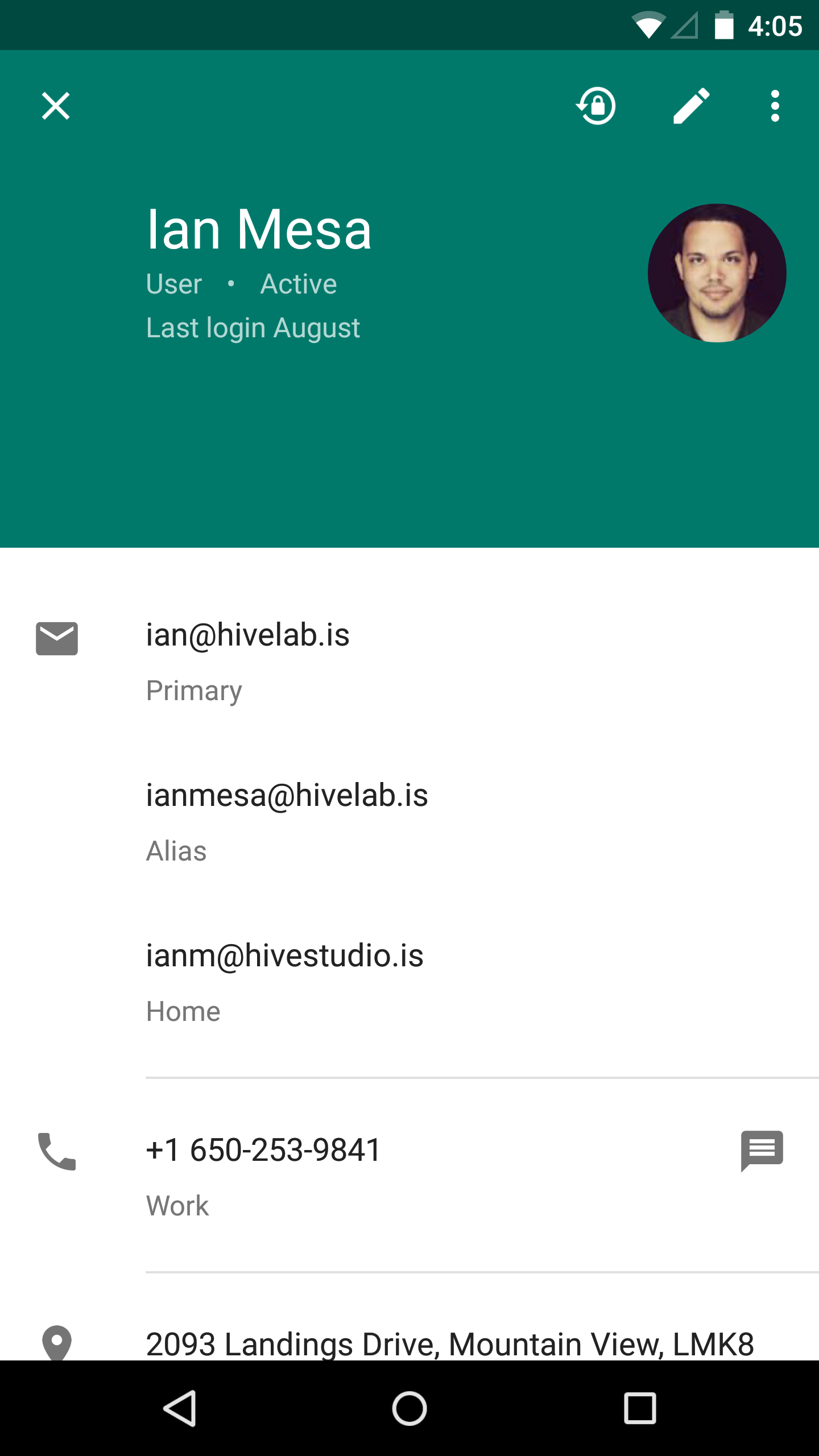 اسکرین شات 2 برنامه Google Admin