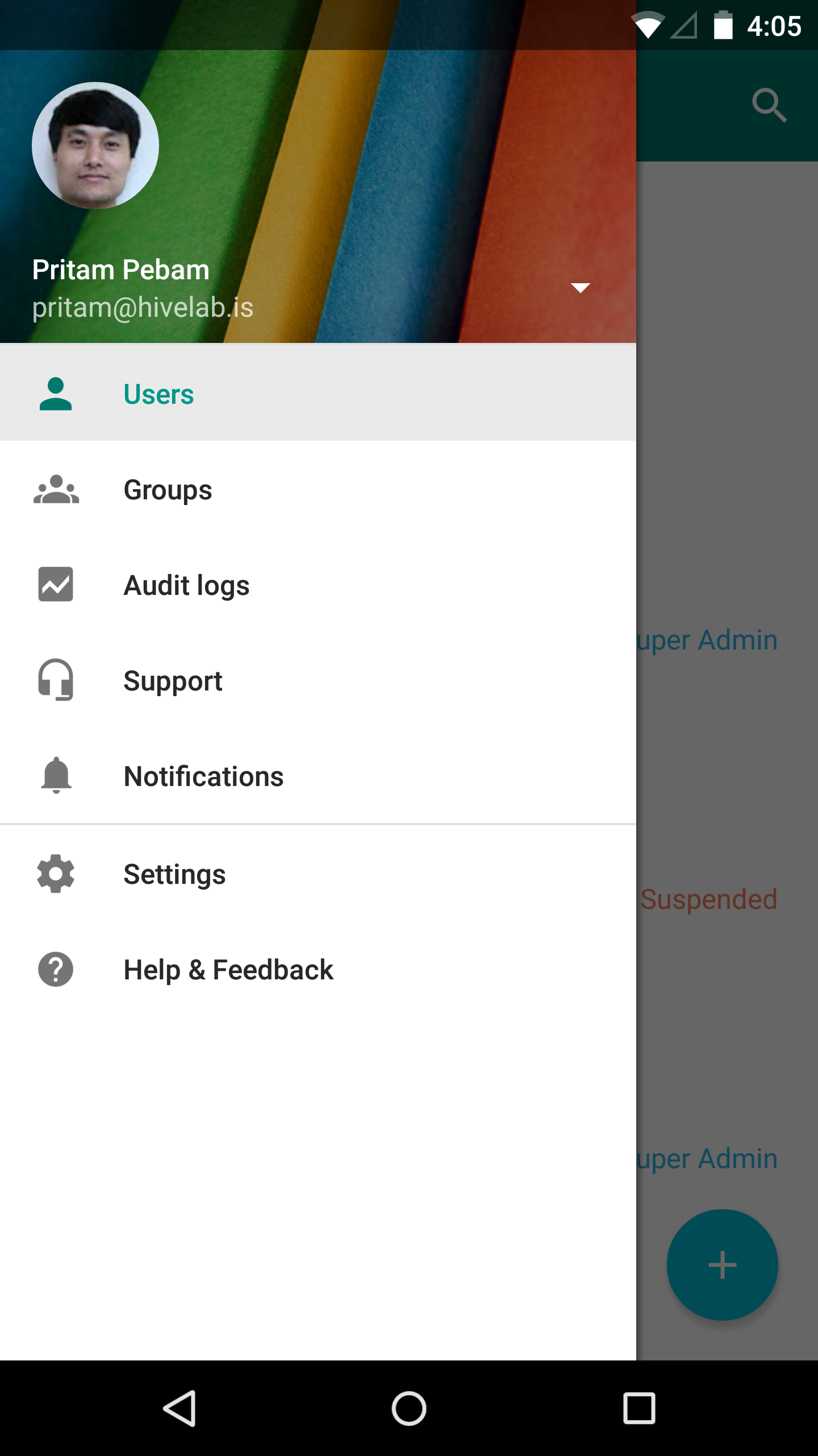 اسکرین شات 5 برنامه Google Admin