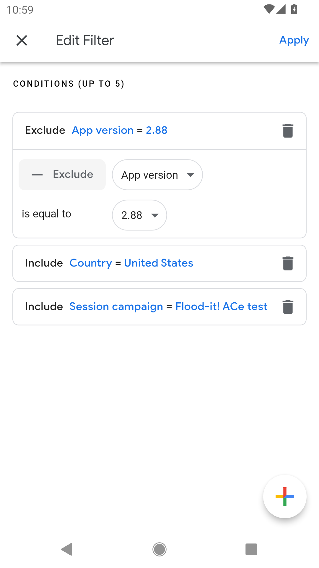 اسکرین شات 4 برنامه Google Analytics