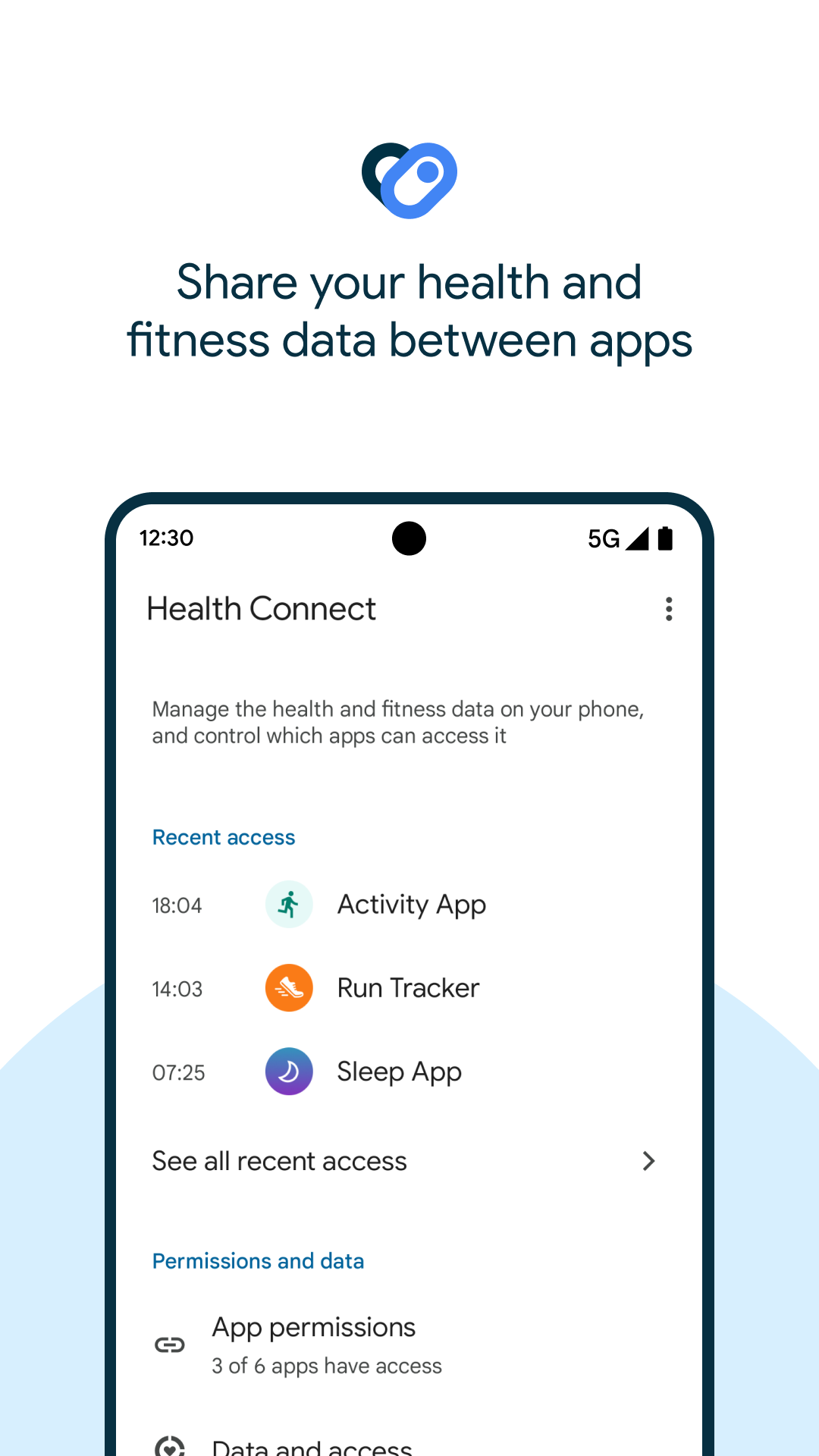اسکرین شات 1 برنامه Health Connect