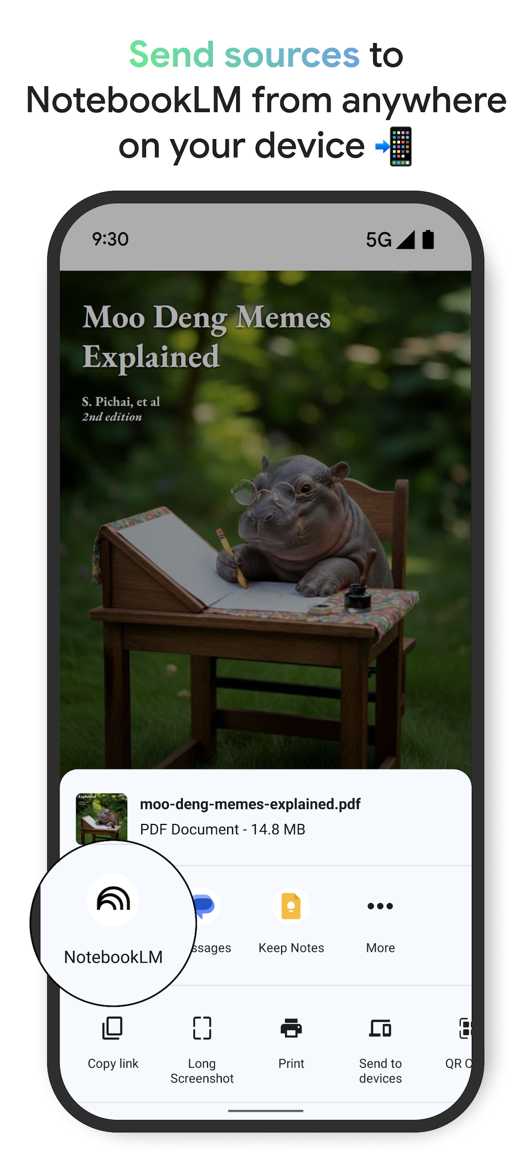 اسکرین شات 6 برنامه Google NotebookLM