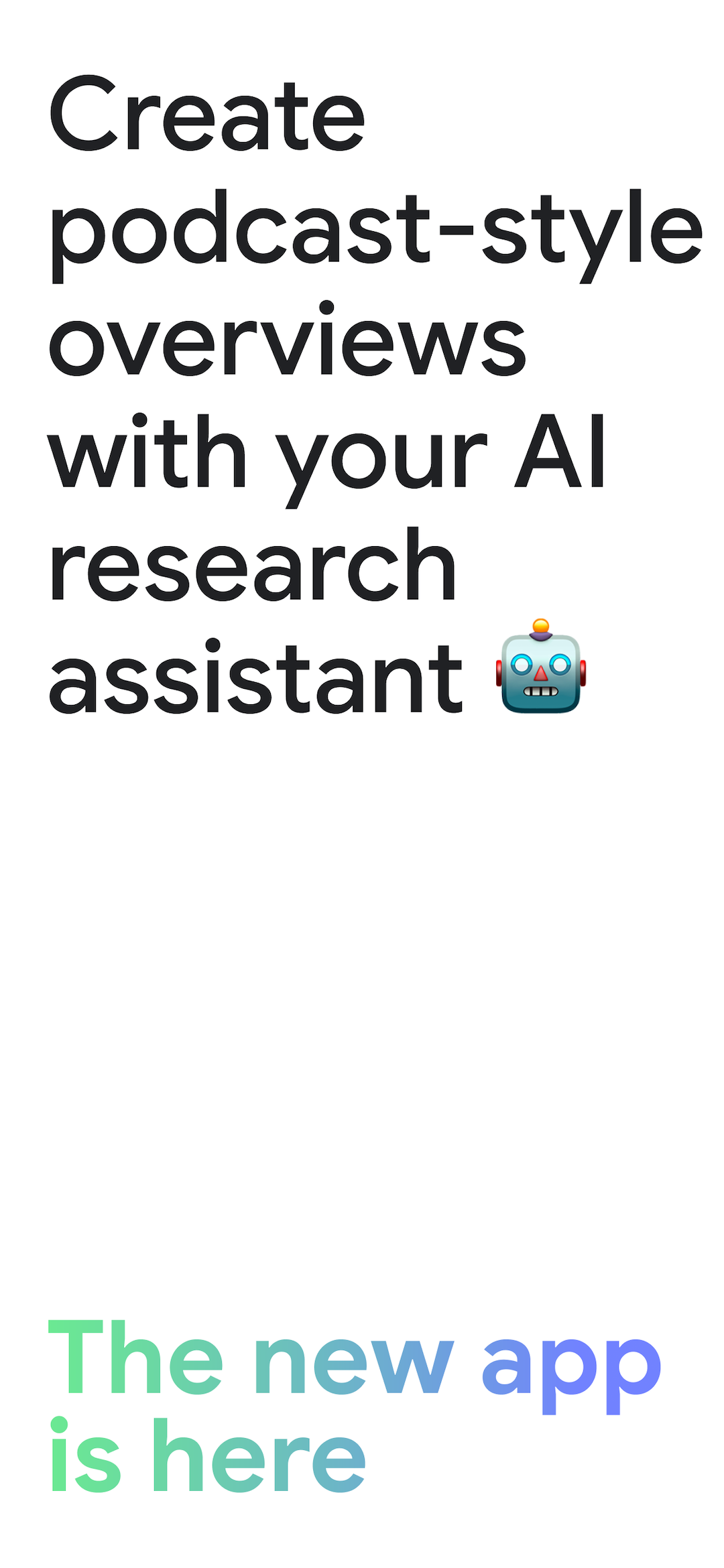 اسکرین شات 1 برنامه Google NotebookLM