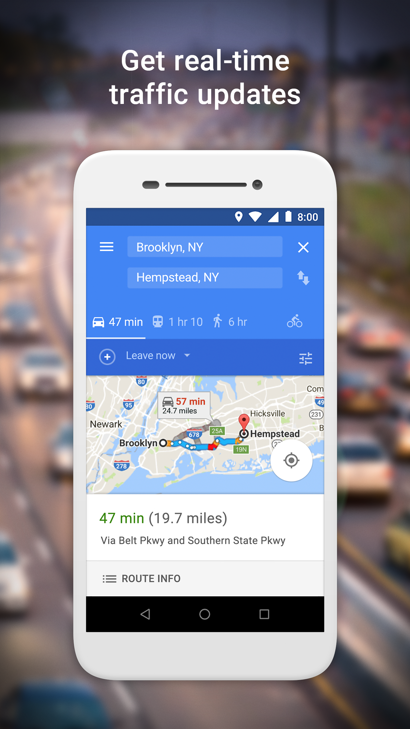 اسکرین شات 2 برنامه Google Maps Go