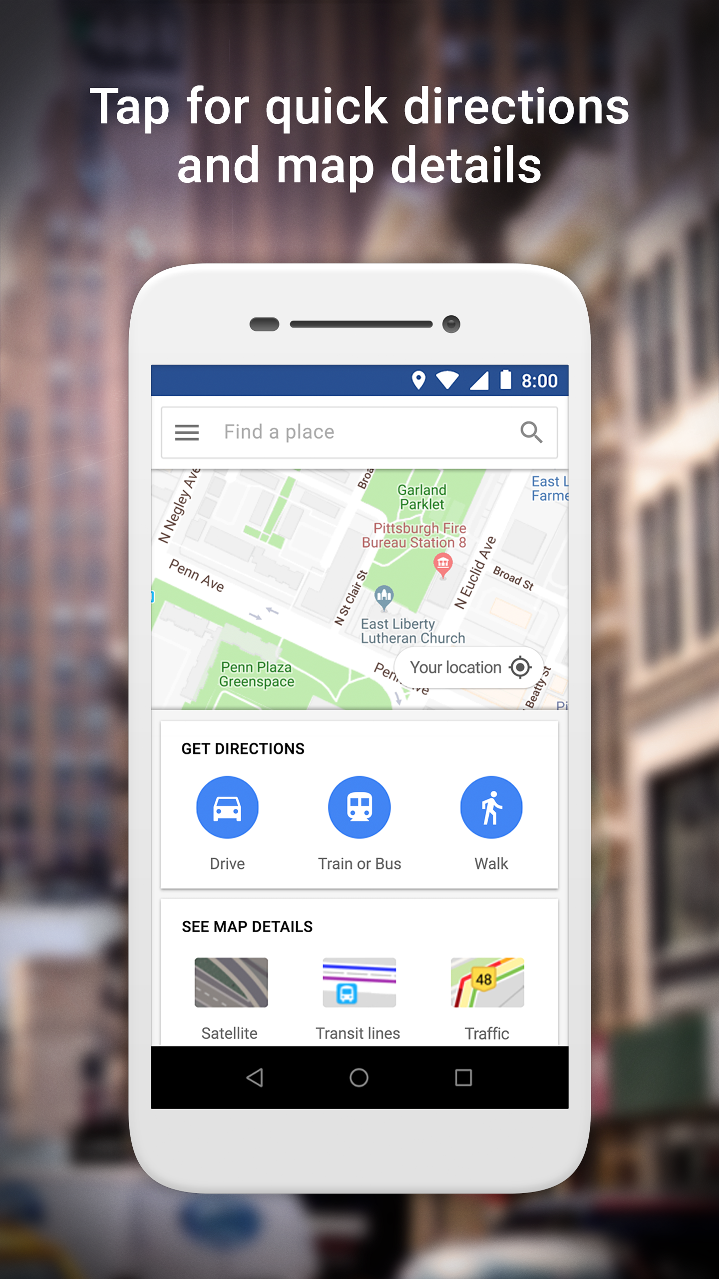 اسکرین شات 1 برنامه Google Maps Go
