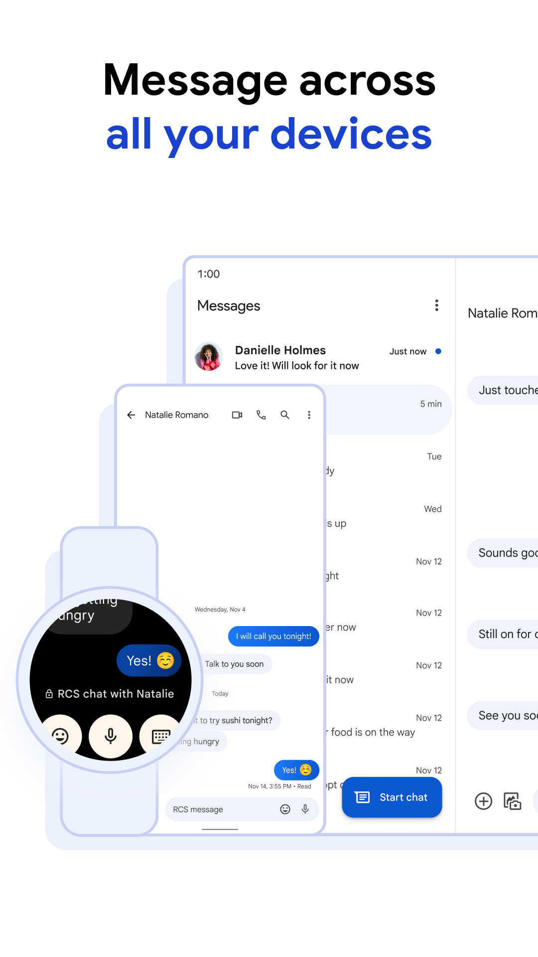 اسکرین شات 5 برنامه پیام‌های Google