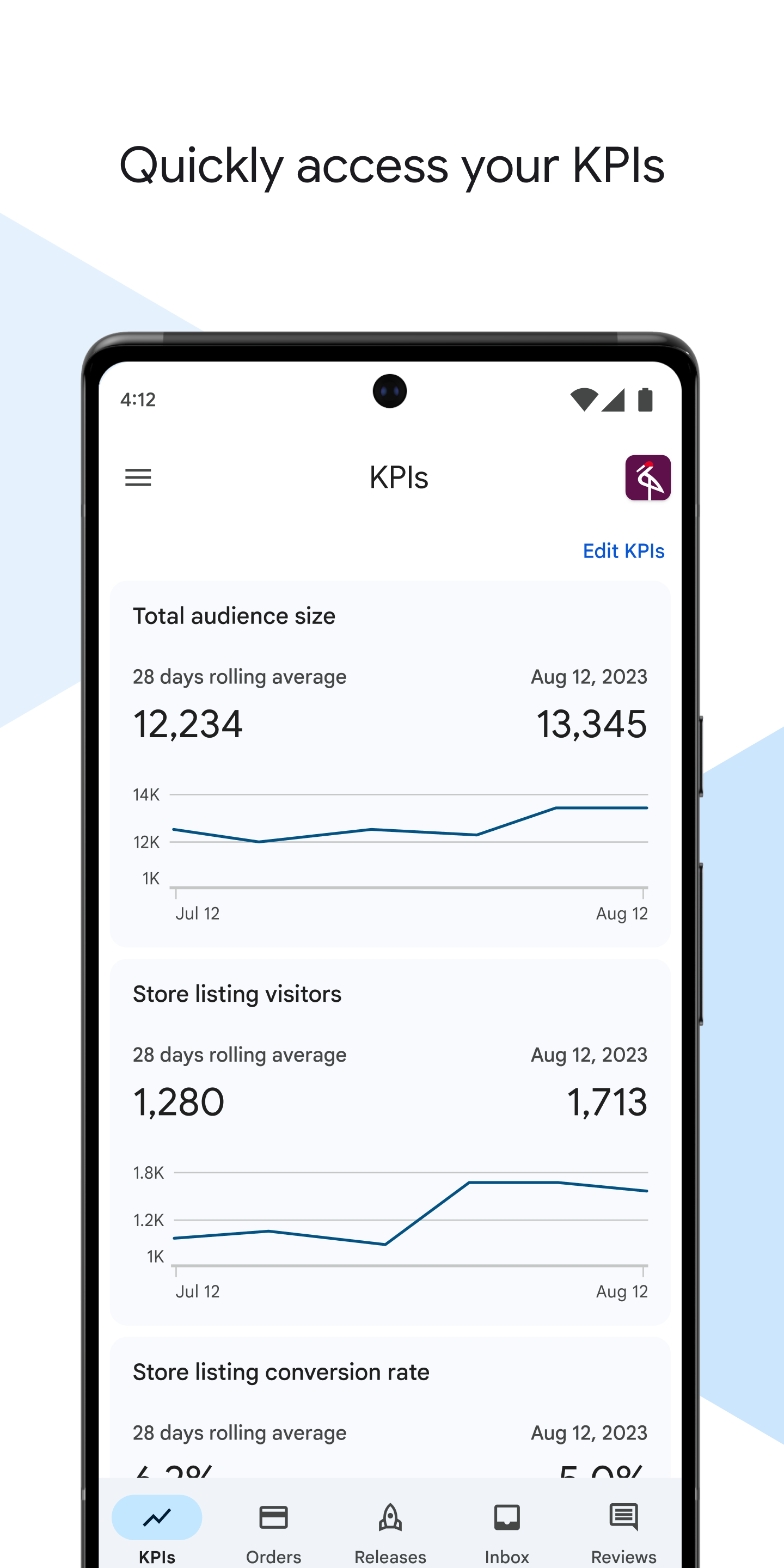 اسکرین شات 1 برنامه Google Play Console