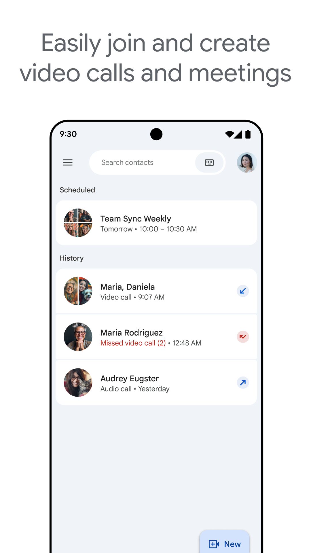 اسکرین شات 1 برنامه Google Meet