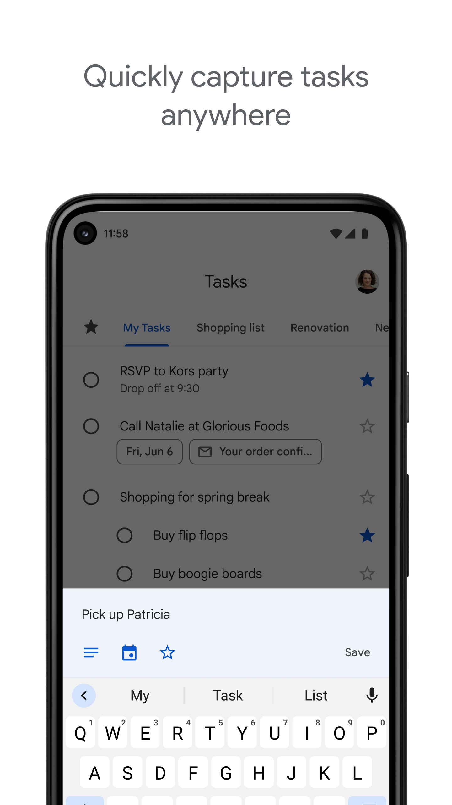 اسکرین شات 5 برنامه Google Tasks