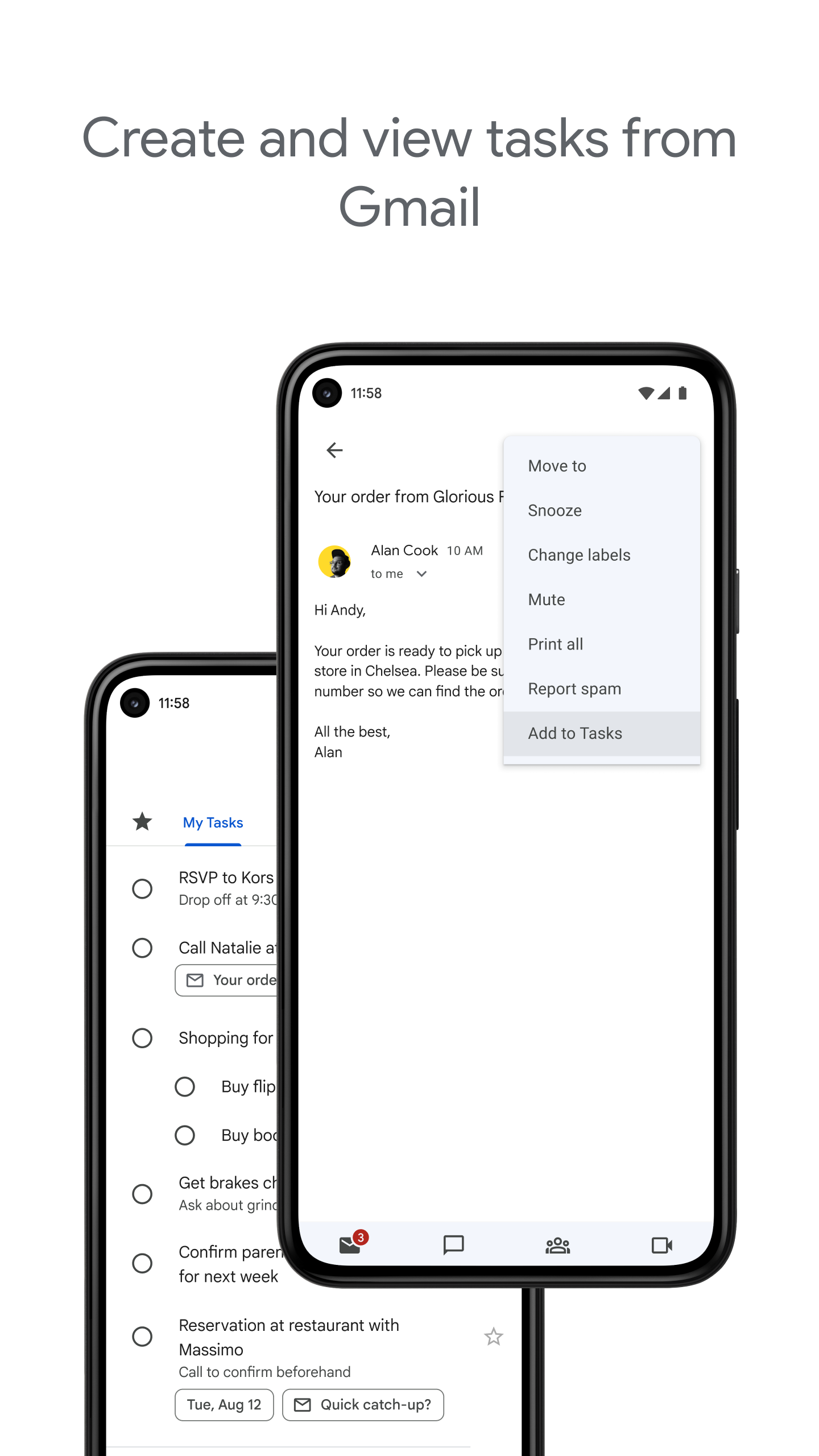 اسکرین شات 2 برنامه Google Tasks