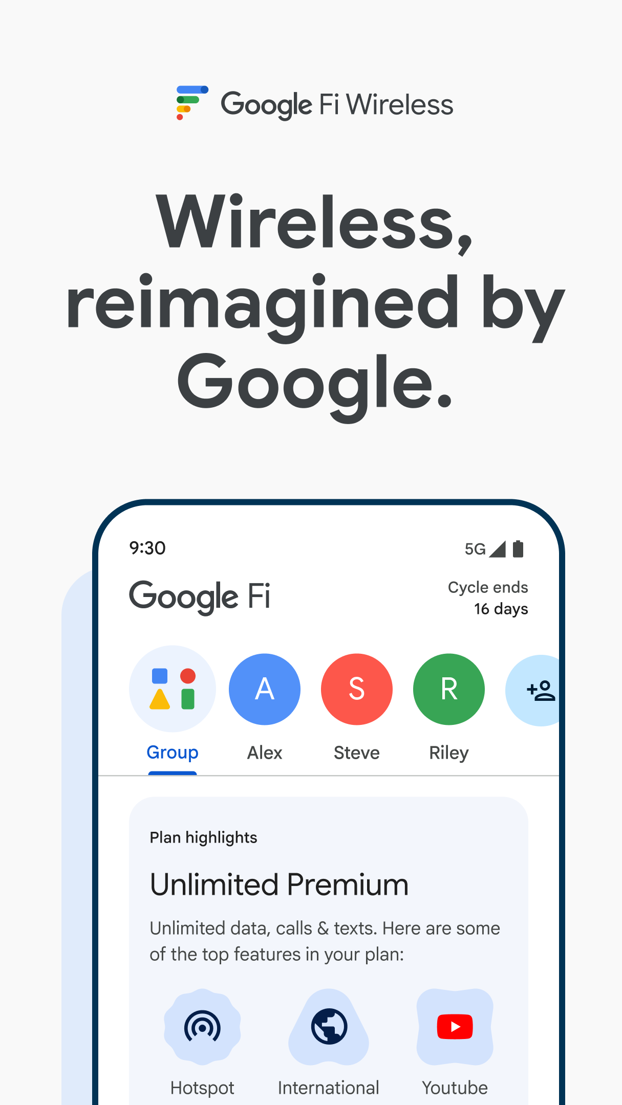 اسکرین شات 1 برنامه Google Fi Wireless
