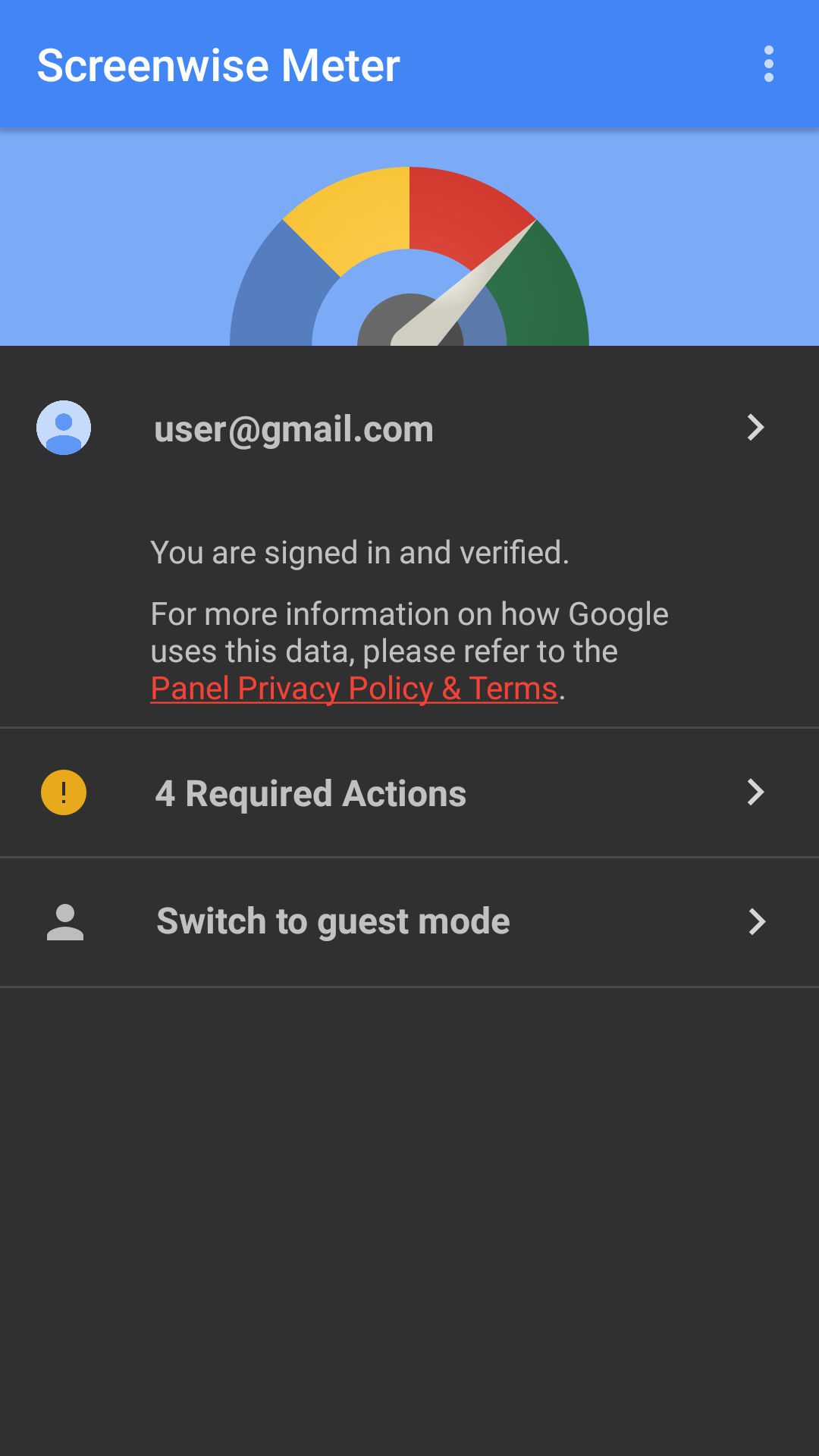 اسکرین شات 3 برنامه Screenwise Meter