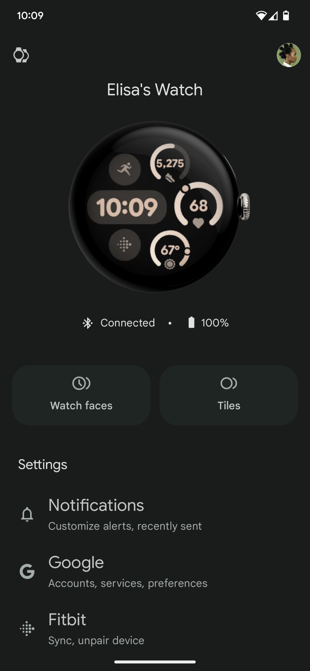 اسکرین شات 2 برنامه Google Pixel Watch