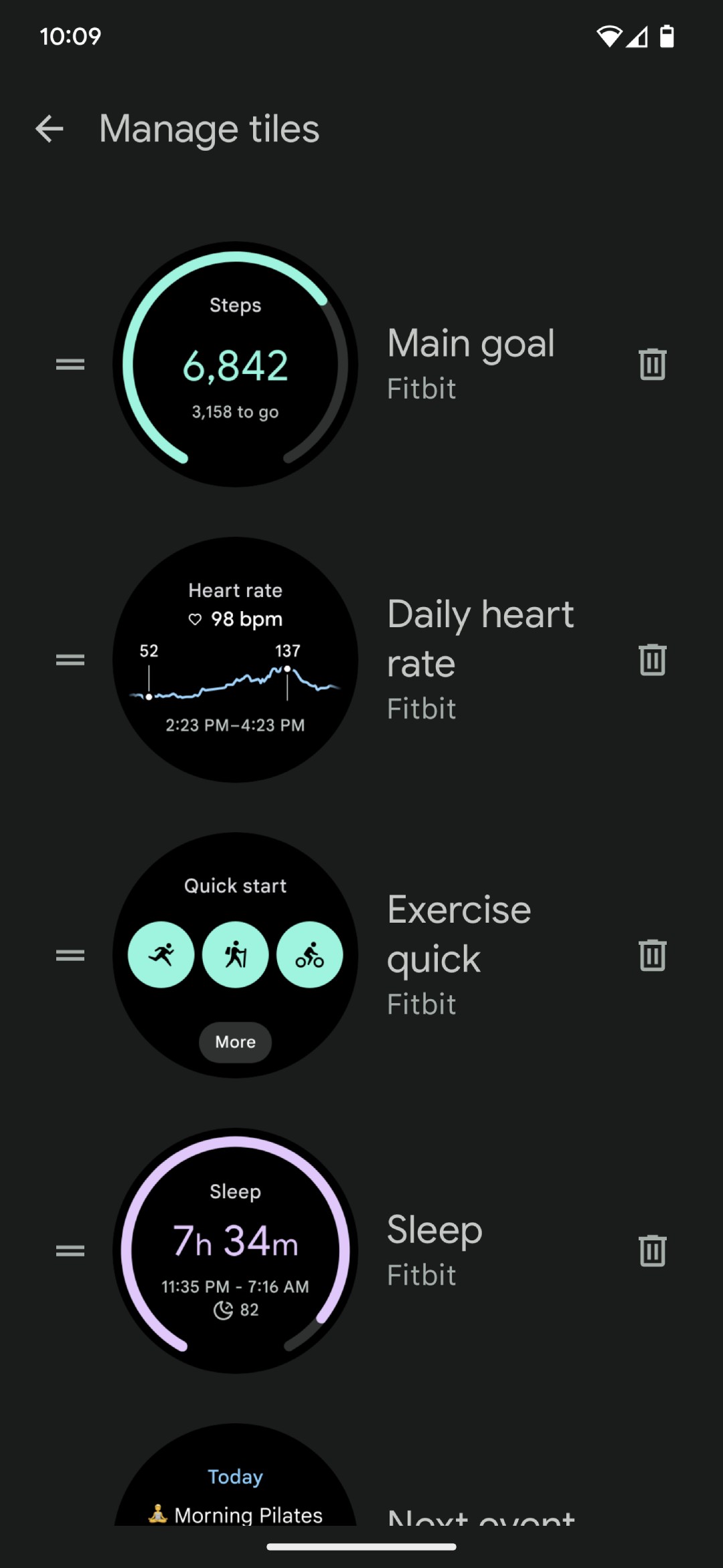 اسکرین شات 5 برنامه Google Pixel Watch