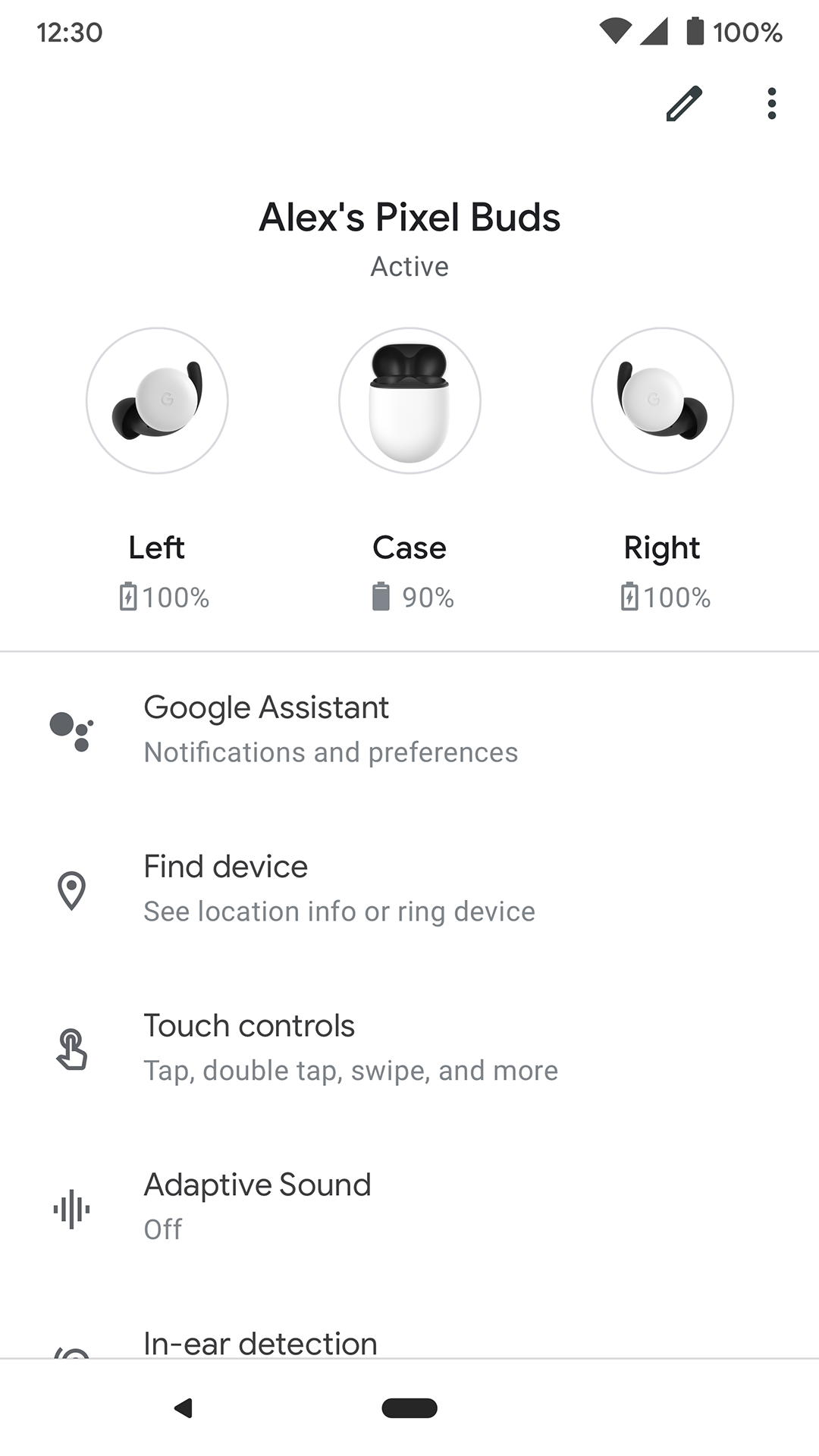 اسکرین شات 1 برنامه Google Pixel Buds