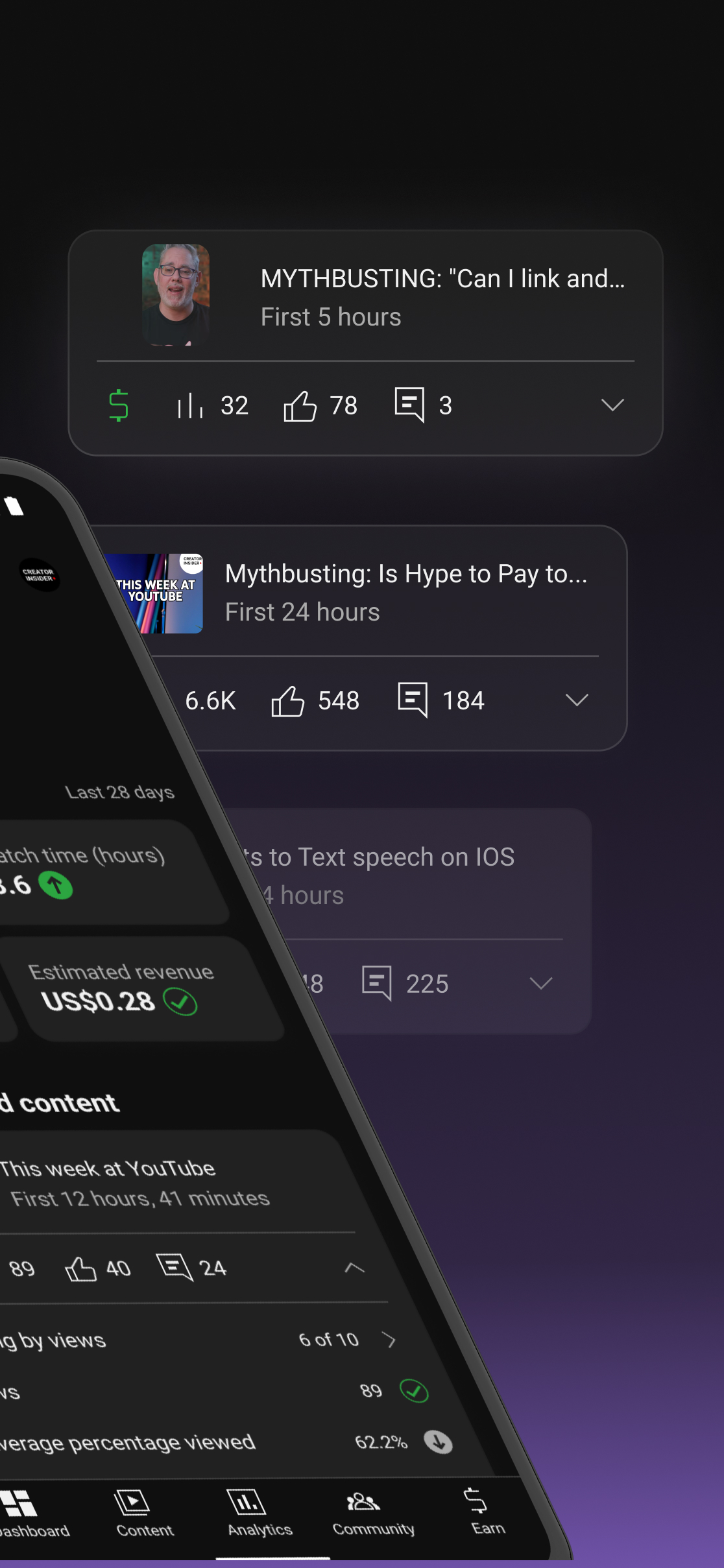 اسکرین شات 2 برنامه YouTube Studio