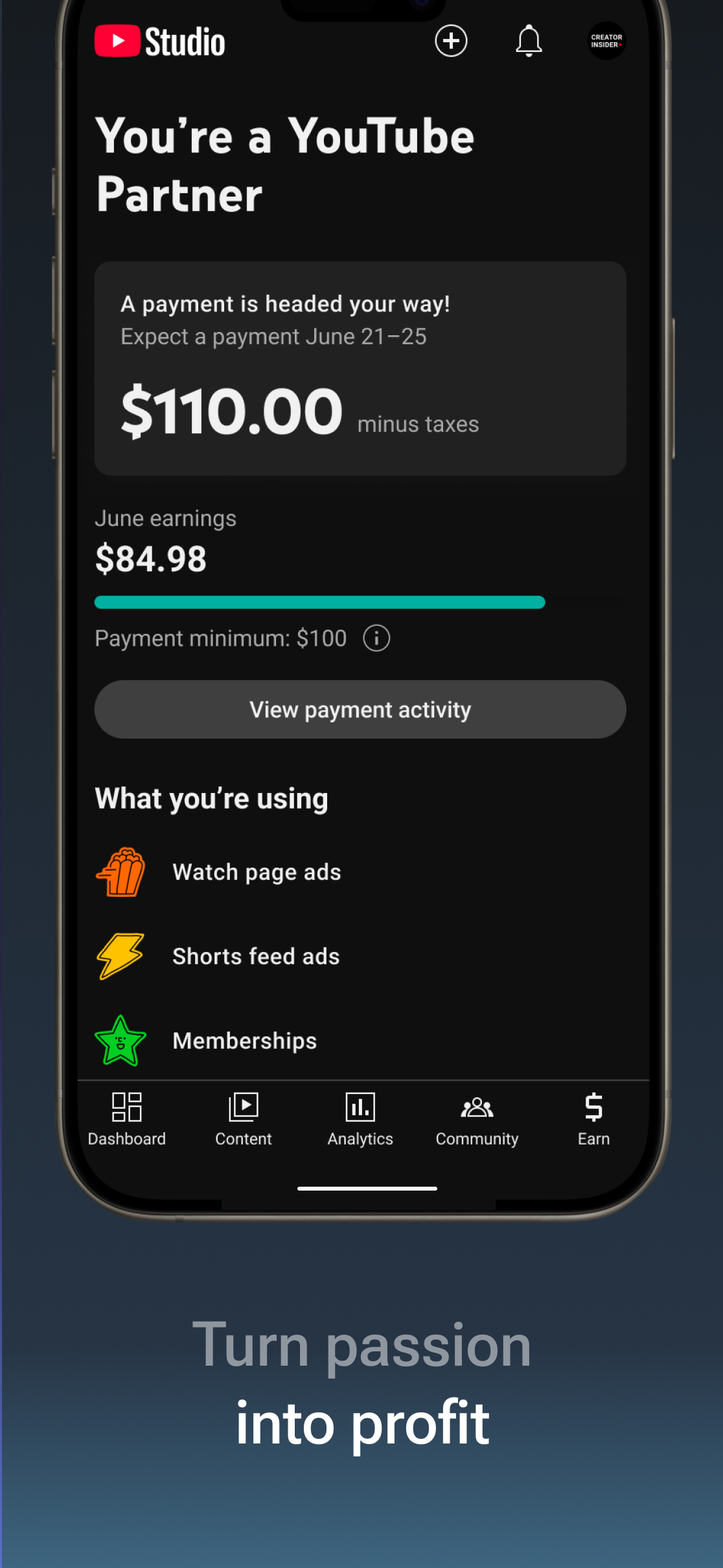 اسکرین شات 6 برنامه YouTube Studio