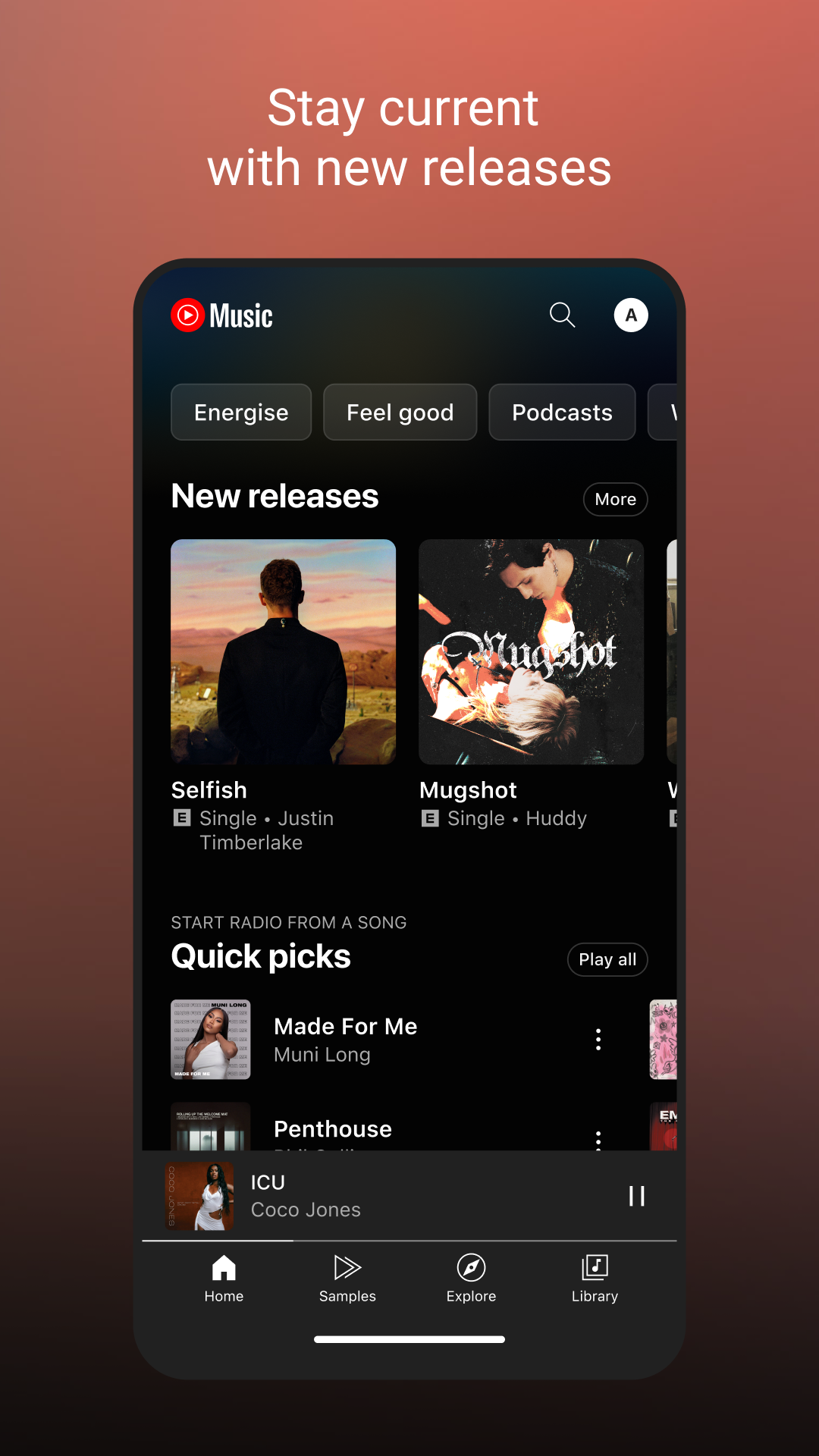 اسکرین شات 2 برنامه YouTube Music