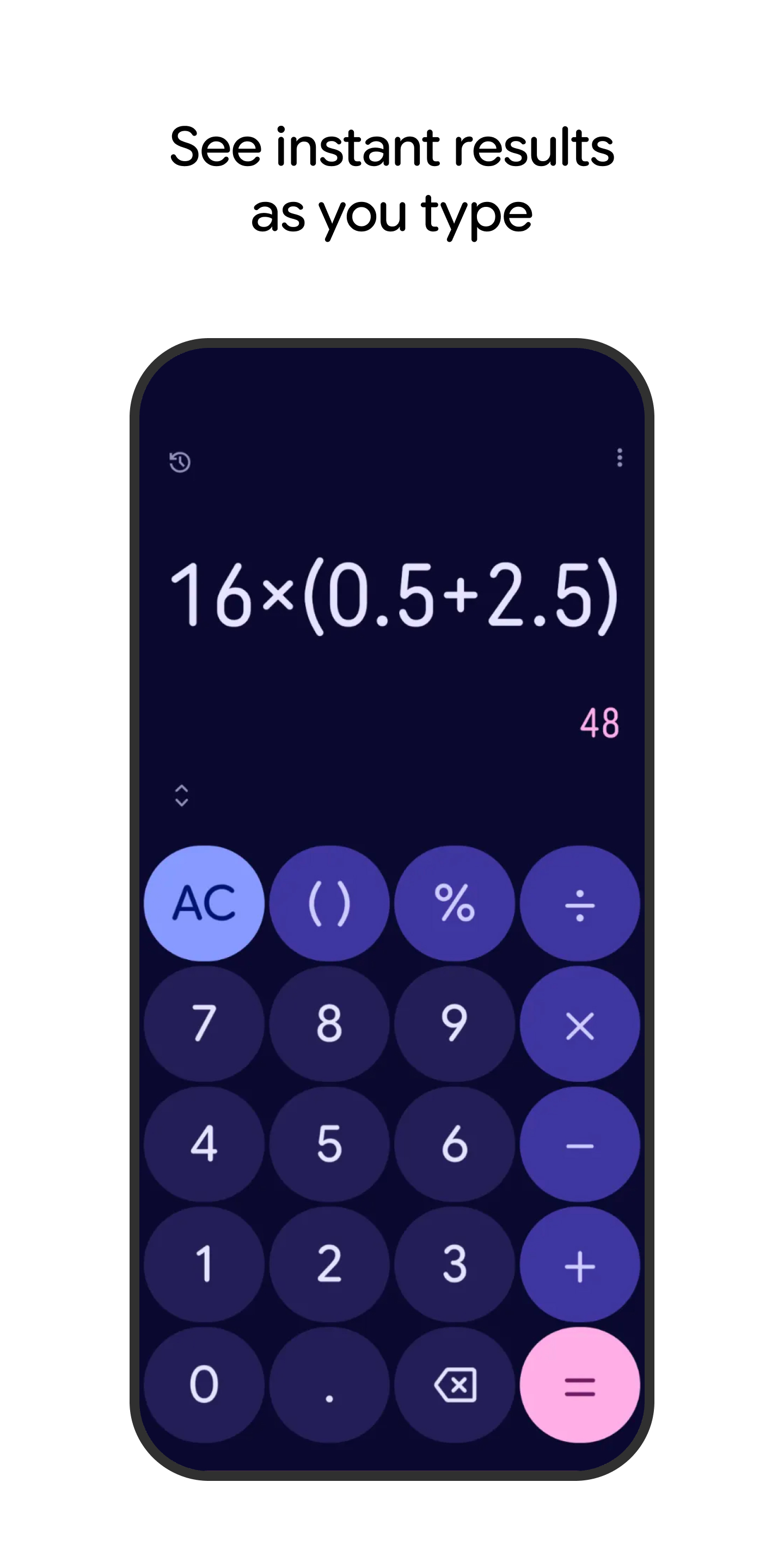 اسکرین شات 1 برنامه Calculator