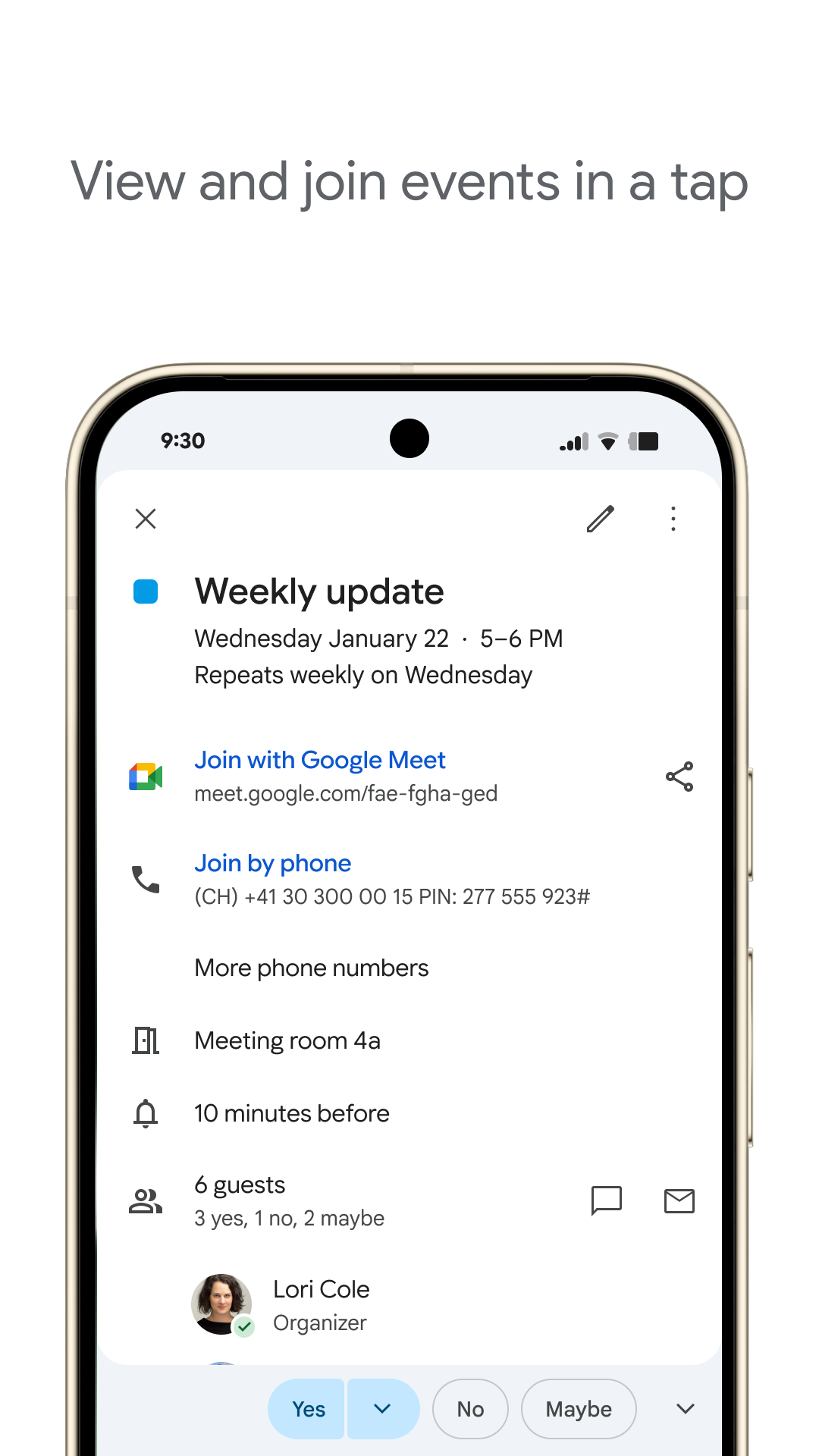 اسکرین شات 3 برنامه Google Calendar