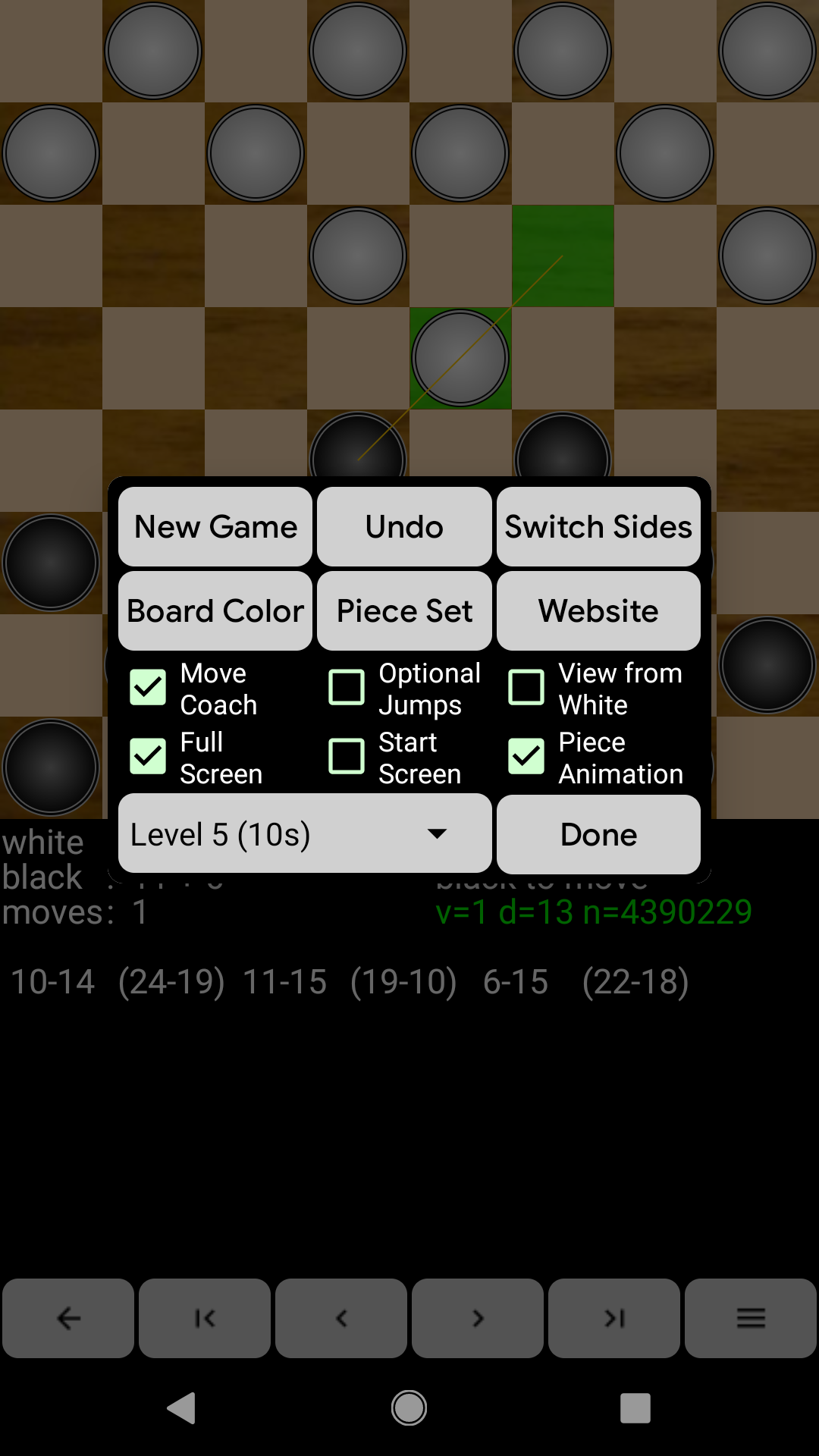 اسکرین شات 3 بازی Checkers for Android