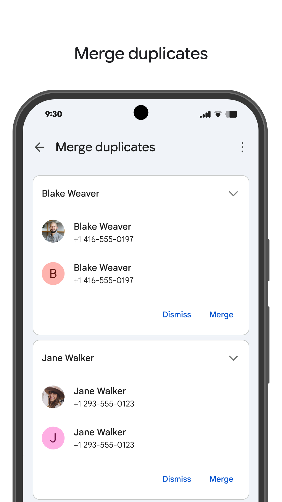 اسکرین شات 8 برنامه گوگل کانتکتس (Contacts)