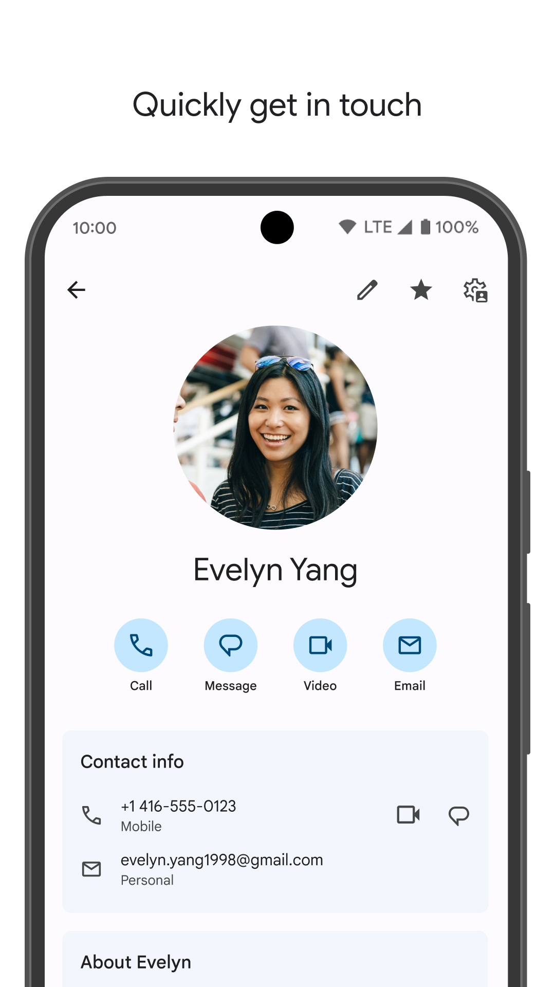 اسکرین شات 4 برنامه گوگل کانتکتس (Contacts)