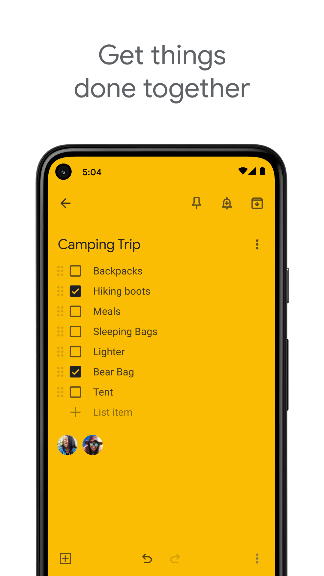 اسکرین شات 2 برنامه Google Keep - Notes and lists