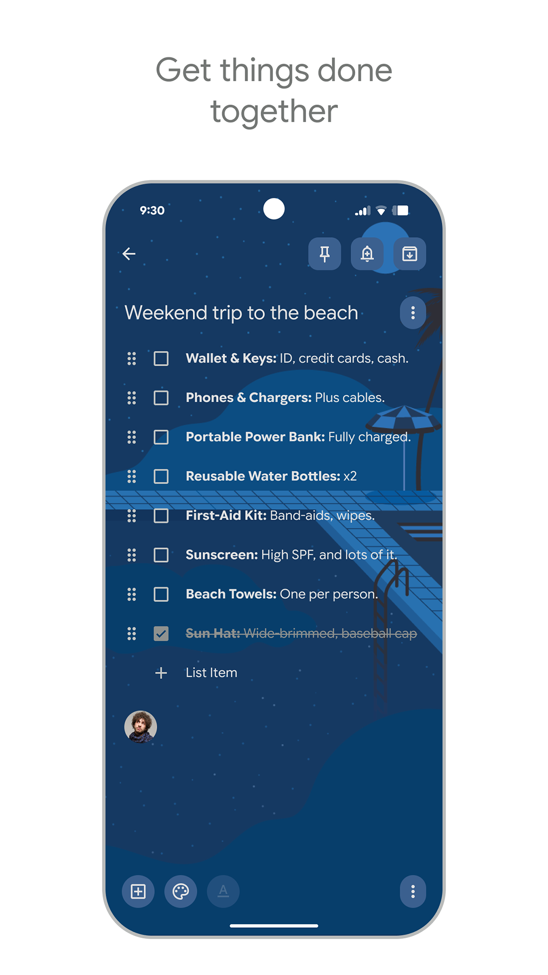 اسکرین شات 3 برنامه Google Keep - Notes and lists