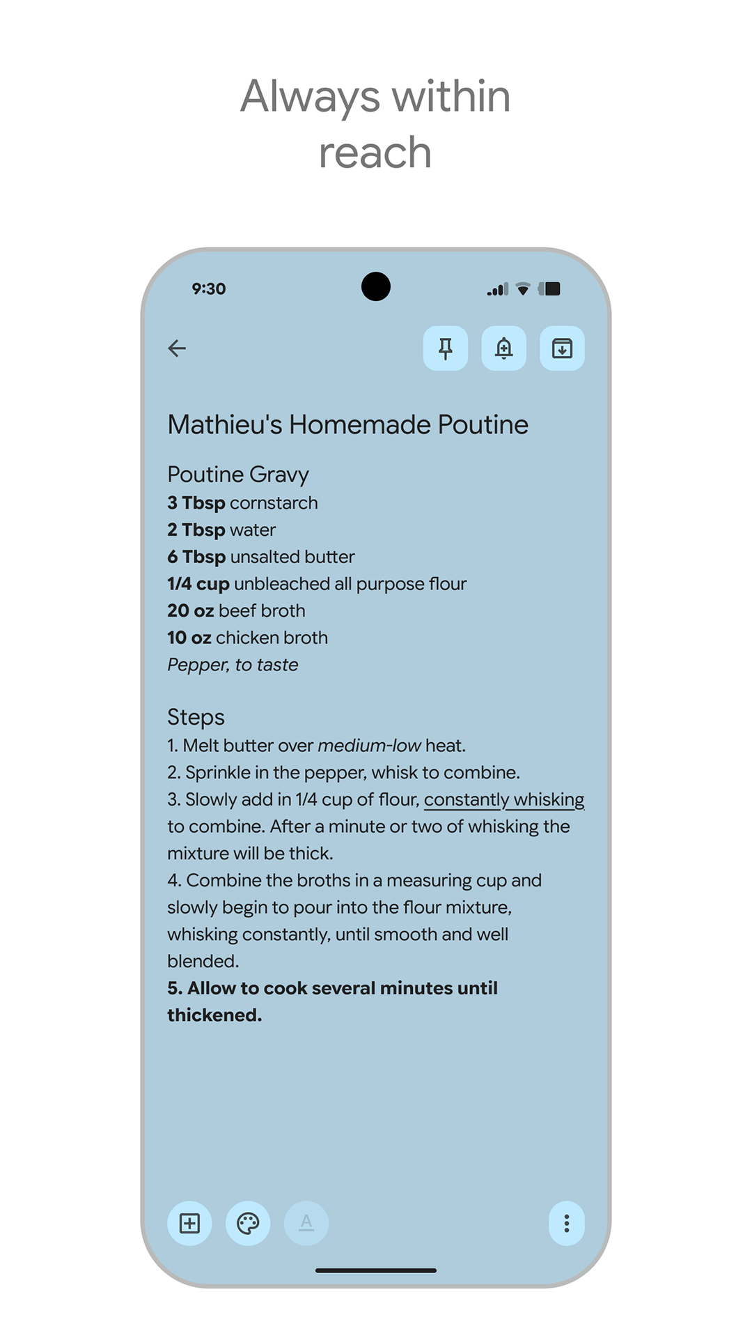 اسکرین شات 2 برنامه Google Keep - Notes and lists