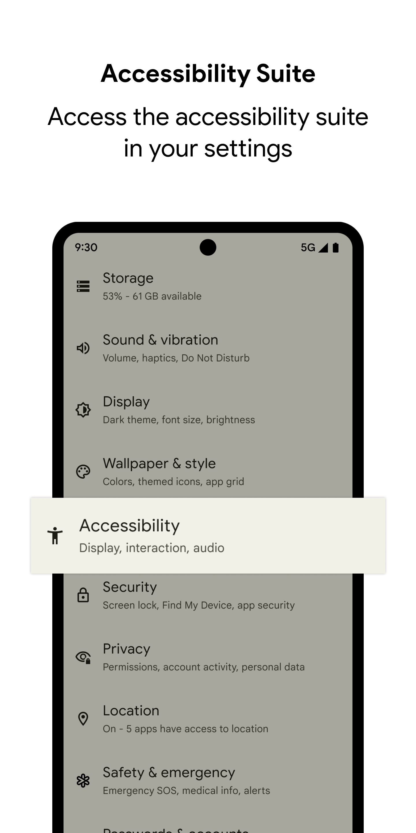 اسکرین شات 1 برنامه Android Accessibility Suite