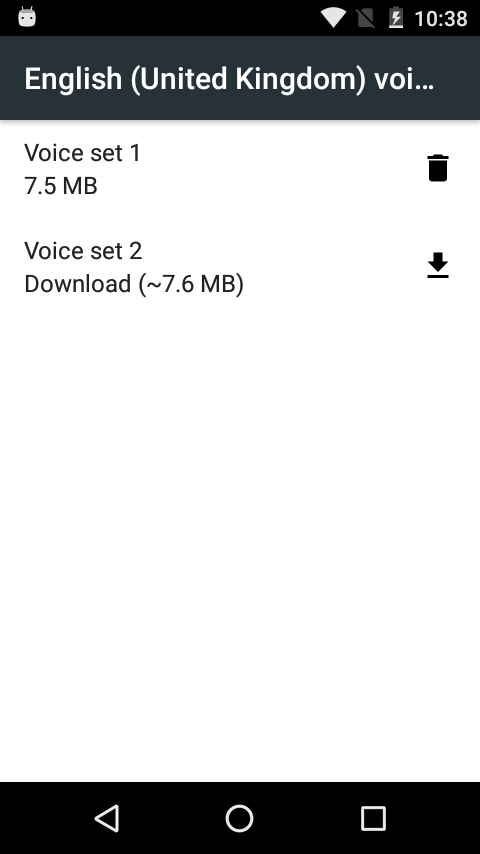 اسکرین شات 4 برنامه Speech Recognition & Synthesis