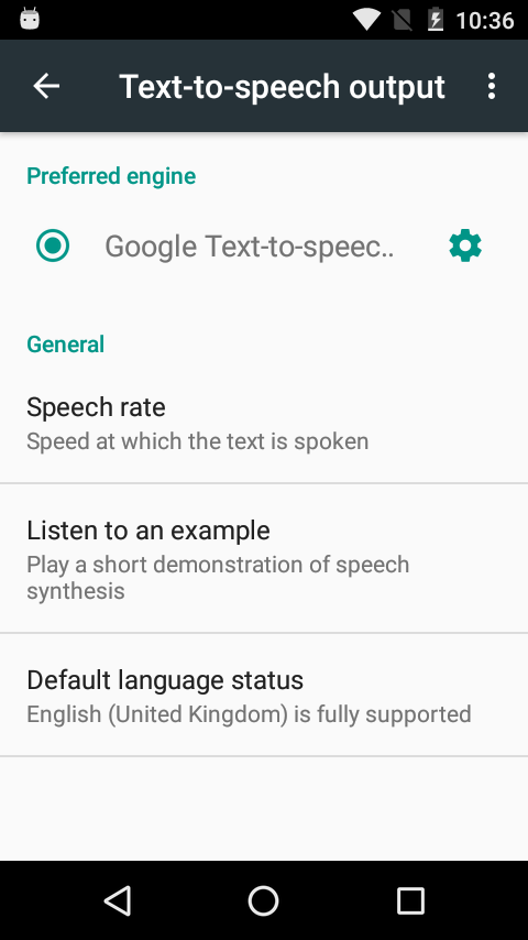 اسکرین شات 1 برنامه Speech Recognition & Synthesis