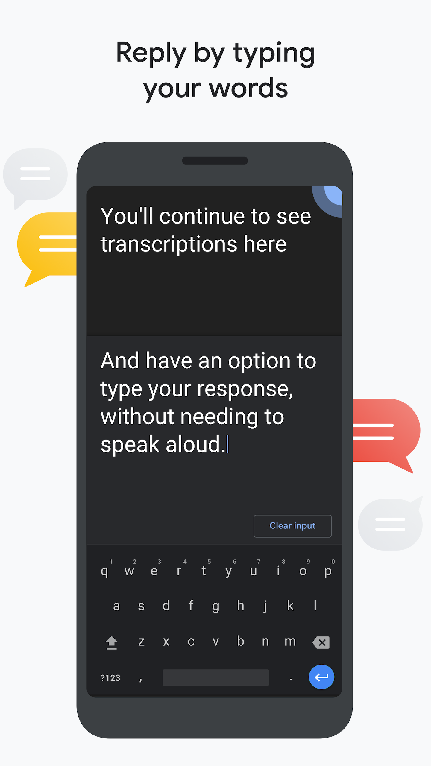 اسکرین شات 4 برنامه Live Transcribe & Notification